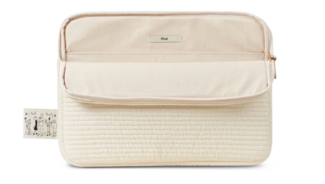 [THUS 더스] 노트북 파우치 (바닐라 / 13인치) 상품이미지2