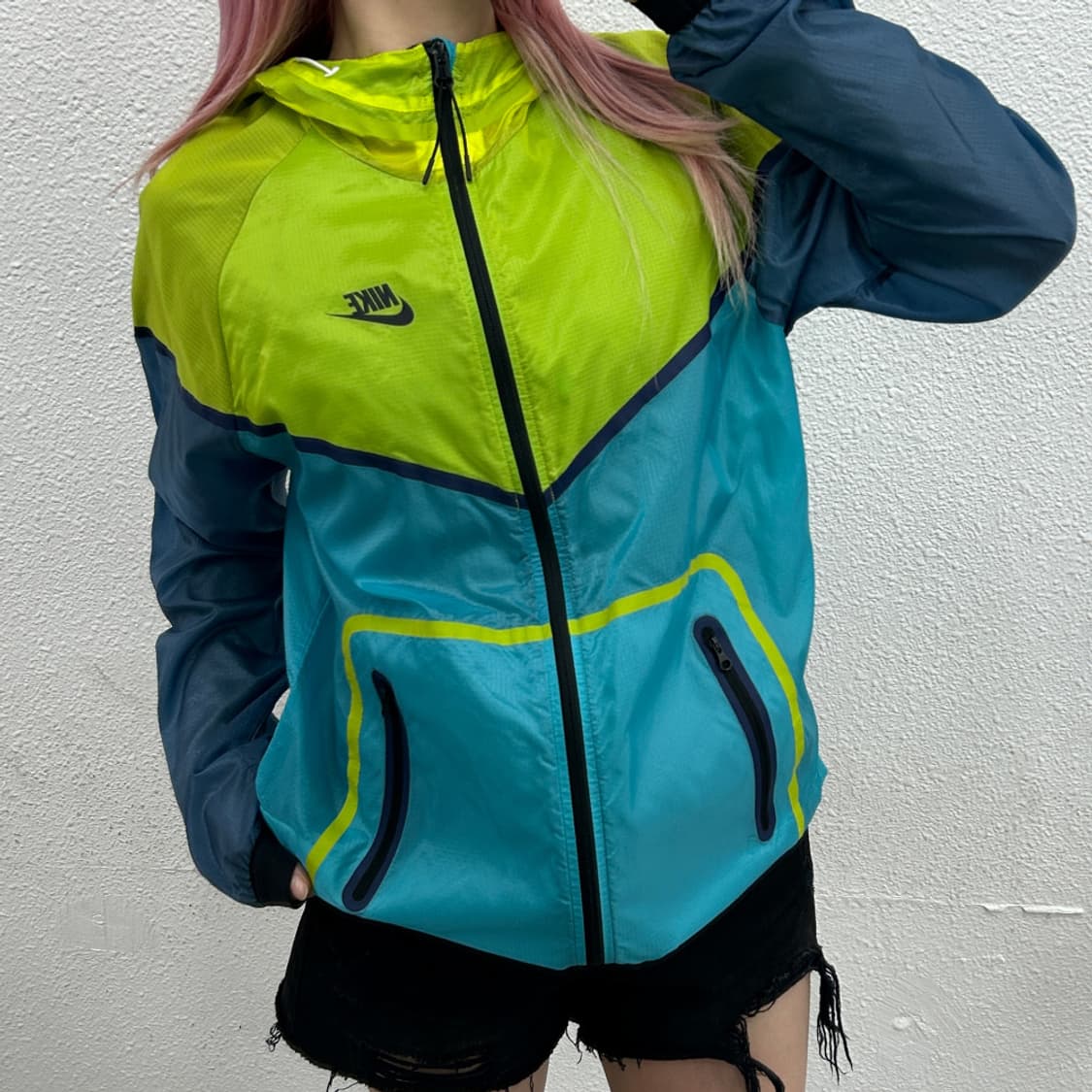 나이키 멀티컬러 후드 바람막이 L 상품이미지1