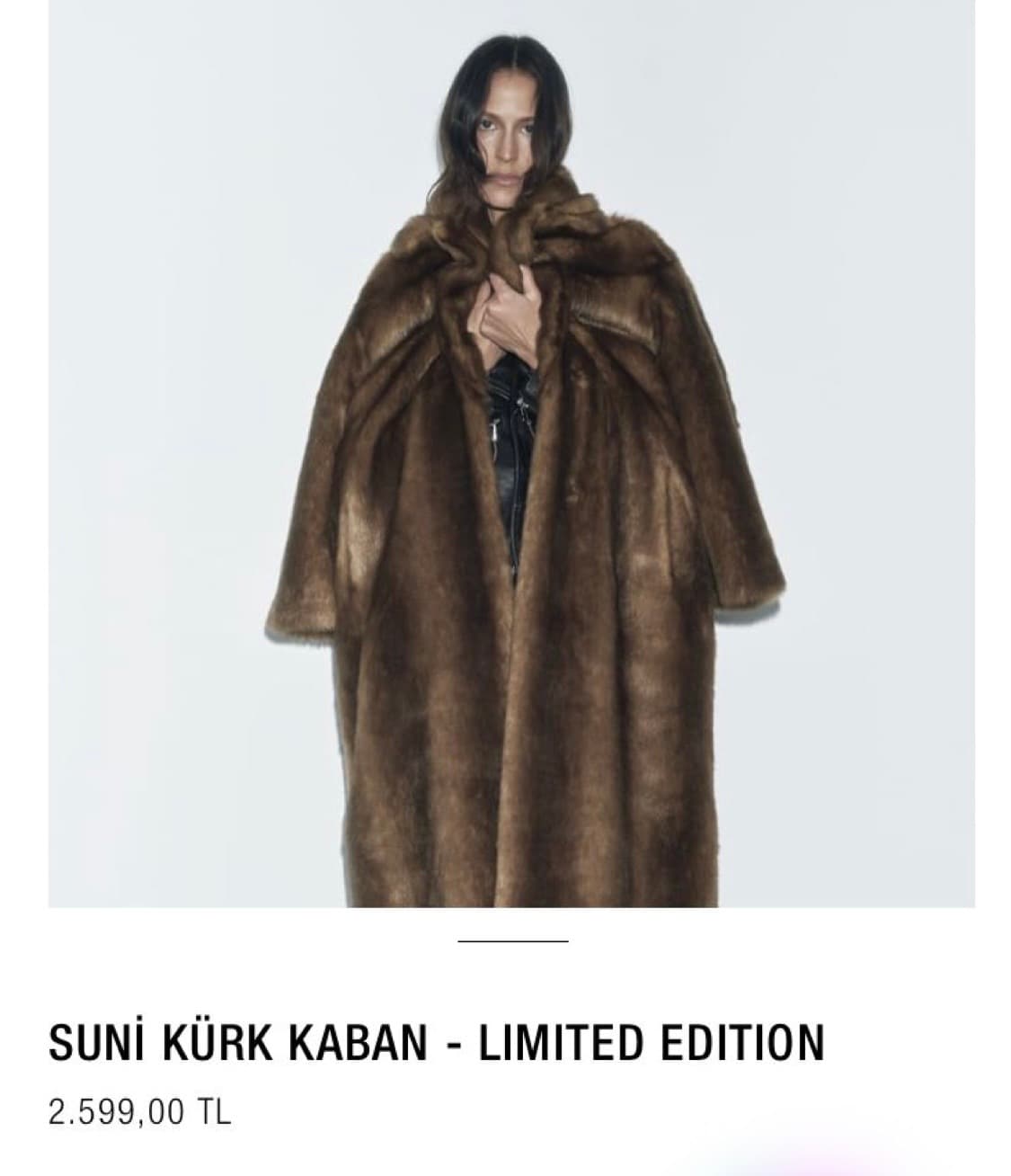 zara faux fur coat 자라 퍼자켓 퍼코트 상품이미지1