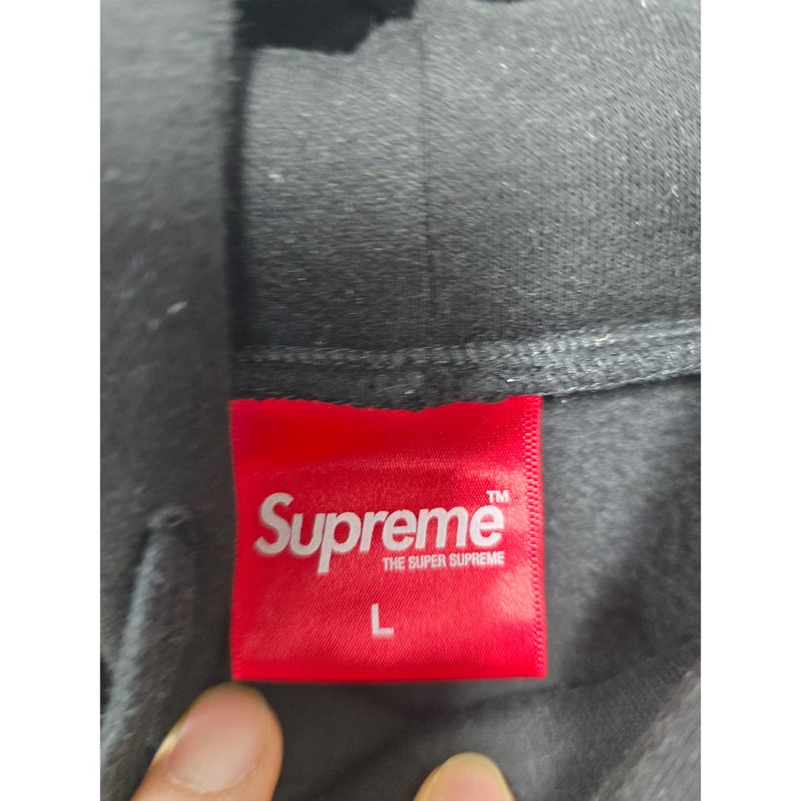 택포// 슈프림 블랙 후드티 L 상품이미지2