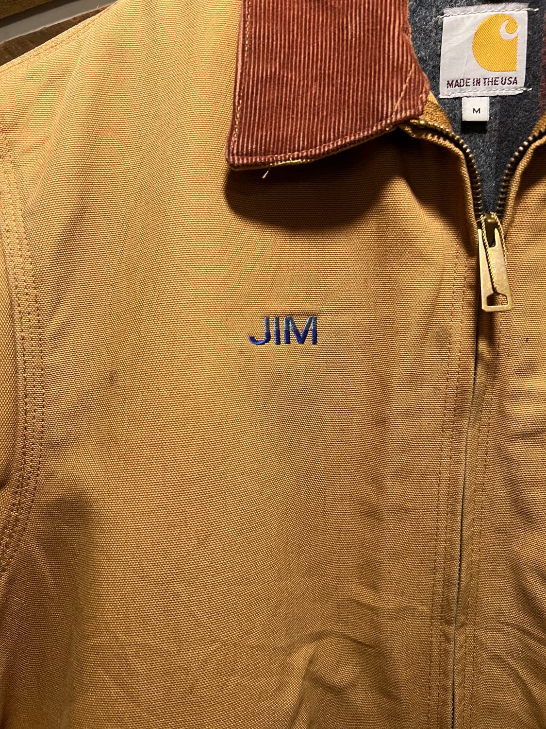 [M]칼하트 Made in USA 브라운 디트로이트 워크 자켓 상품이미지4