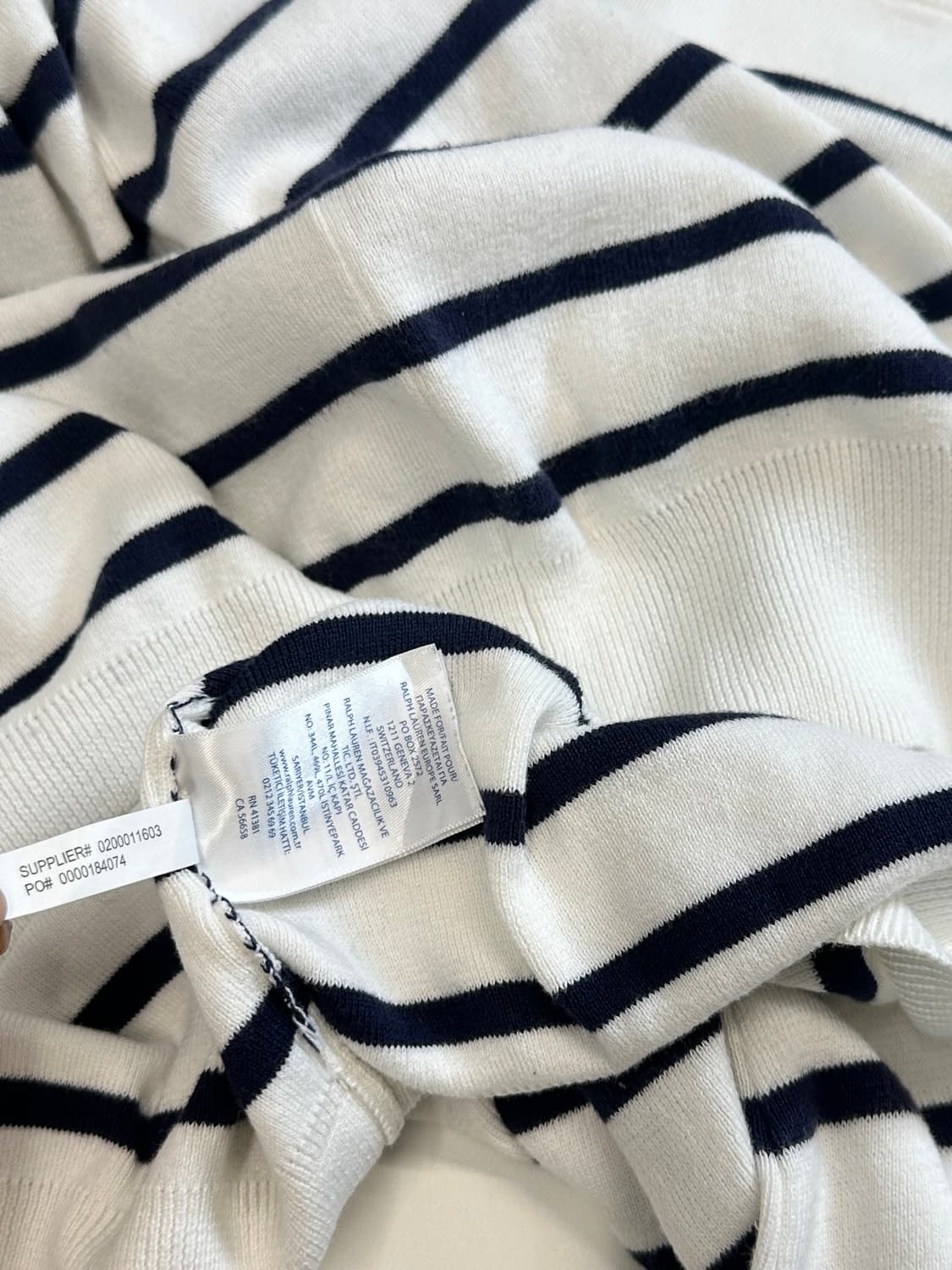 폴로 피마코튼 스트라이프 니트(M)95-100 상품이미지4
