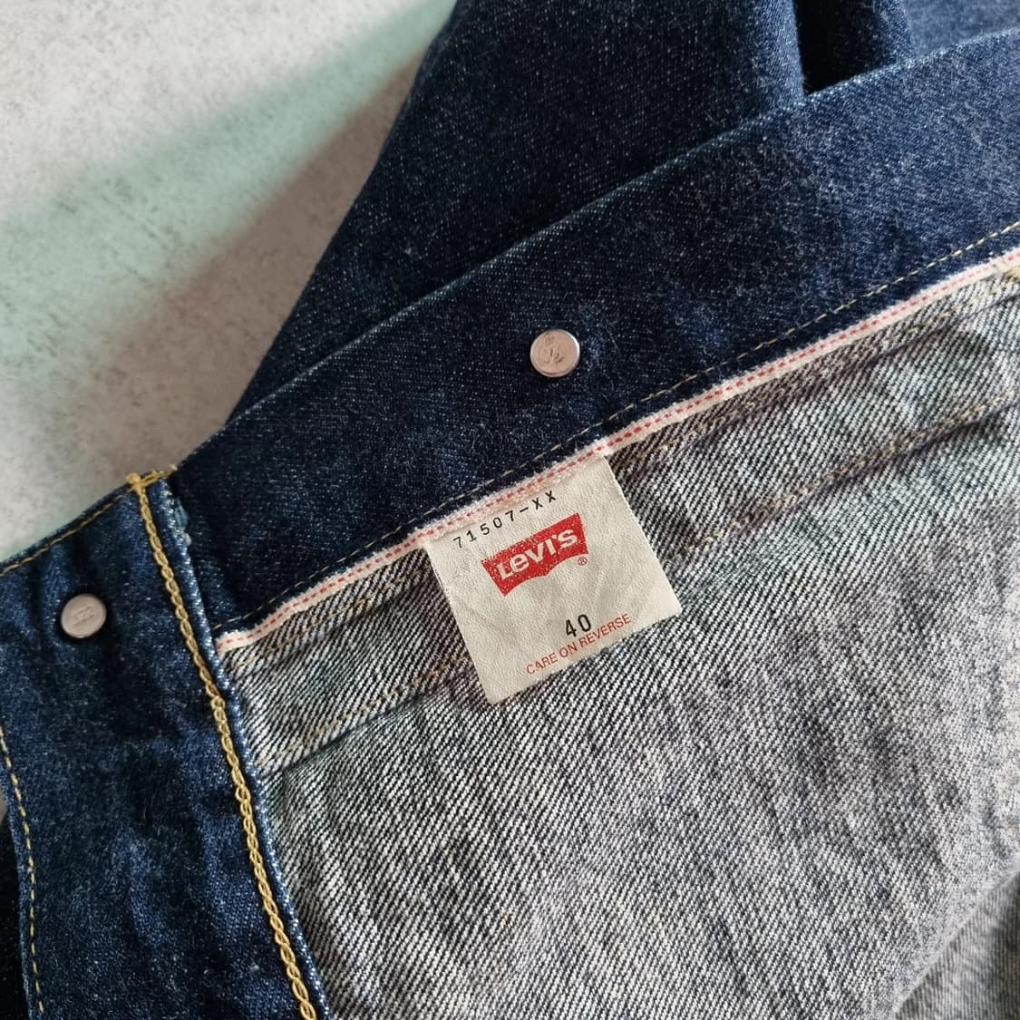 90s jpn 리바이스 2세대 507 데님자켓 40sz 상품이미지7