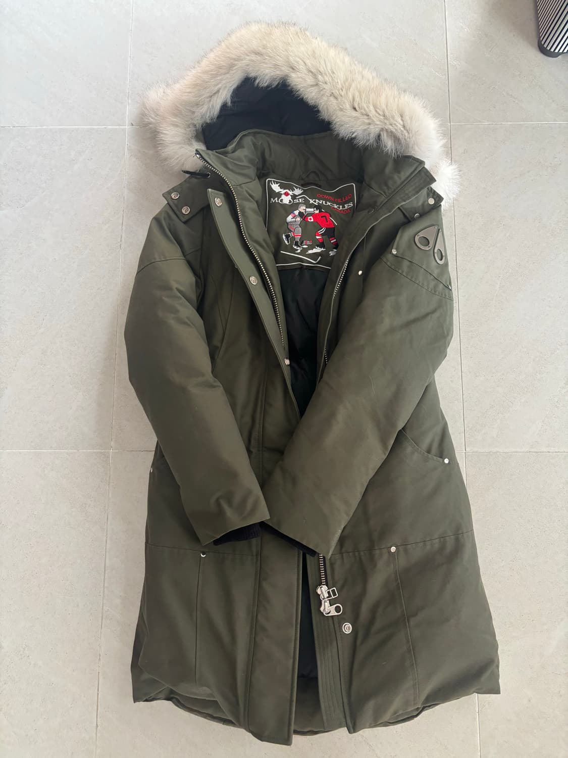 무스너클 스틸링 파카 올리브 상품이미지1