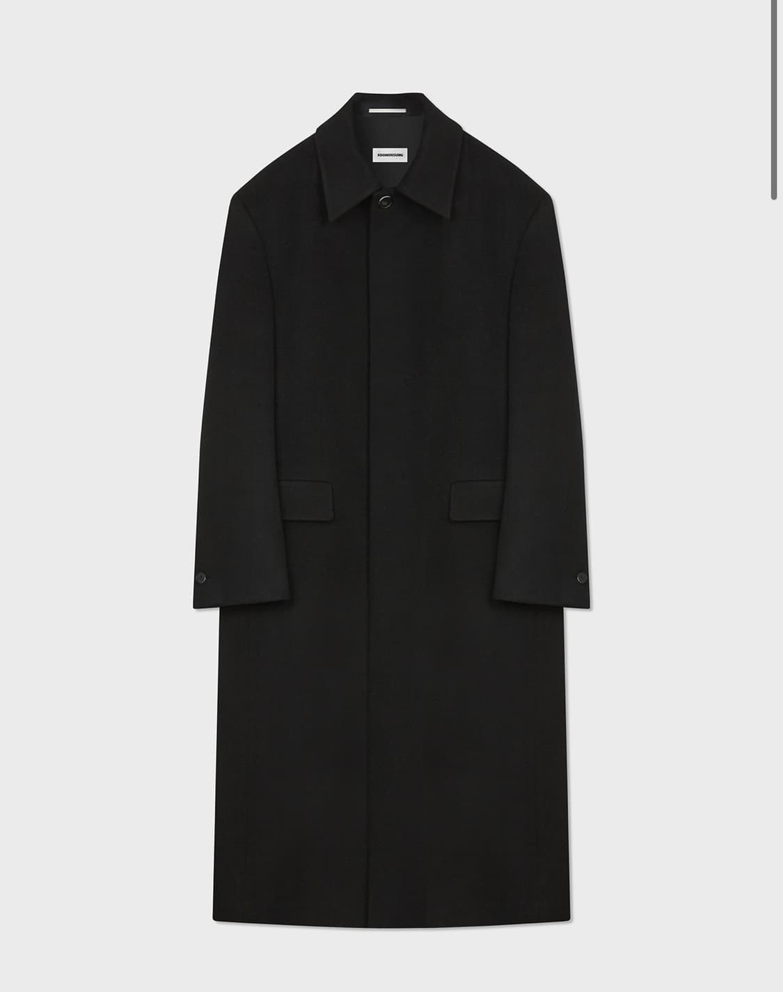 [M] 구민성 캐시미어 맥 코트 블랙 상품이미지1