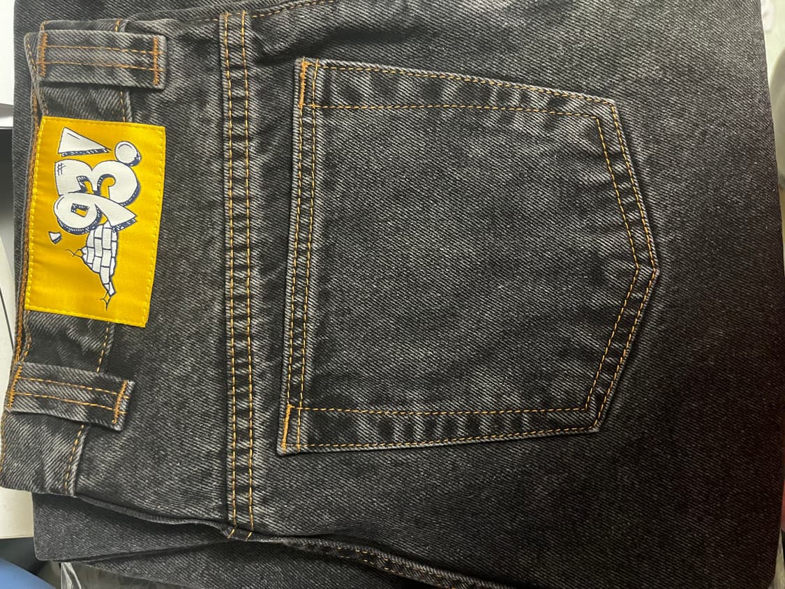 [30/30] 폴라스케이트 93 데님 워시드 블랙 구버전 상품이미지1