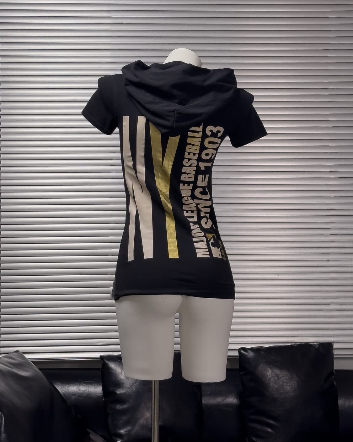 {MLB} NY Yankees Gold Logo Long Hoodie   상품이미지3