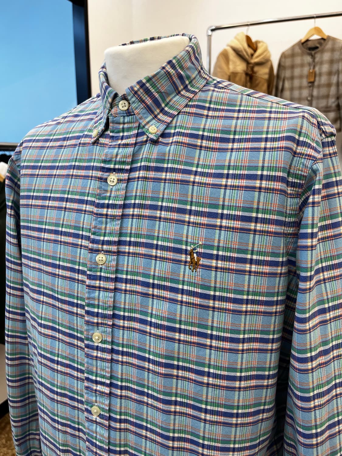 폴로 랄프 로렌 체크 셔츠 멀티 상품이미지1