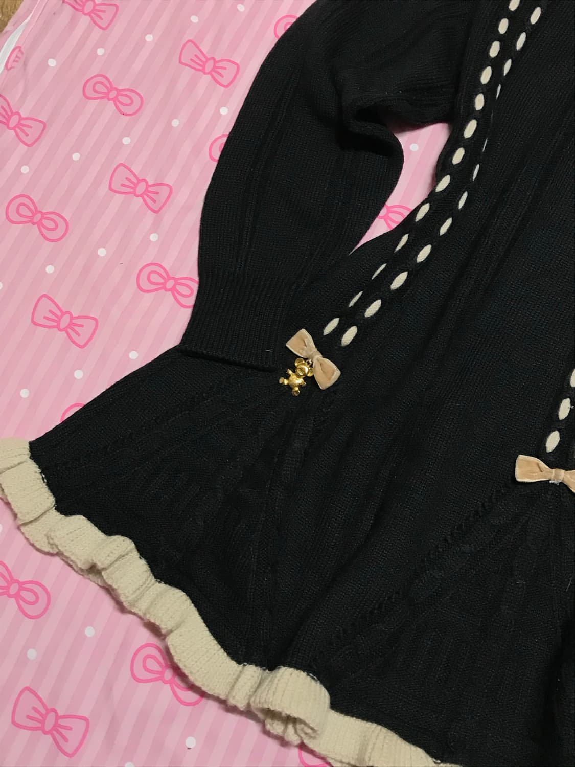 라떼맛 곰돌이 원피스 갸루 핀터레스트 상품이미지4