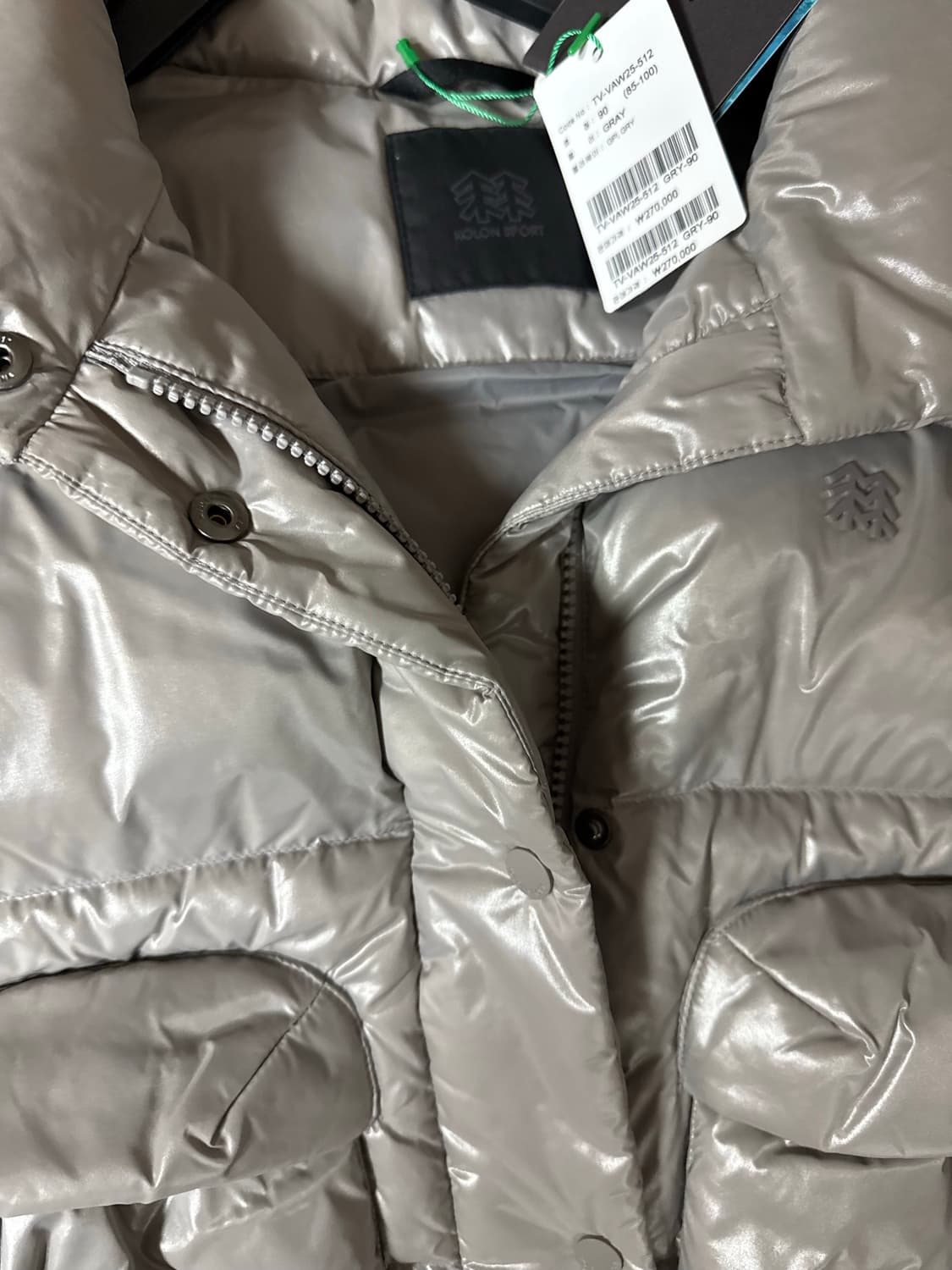 새상품) 코오롱 글로시 조끼 패딩 상품이미지8