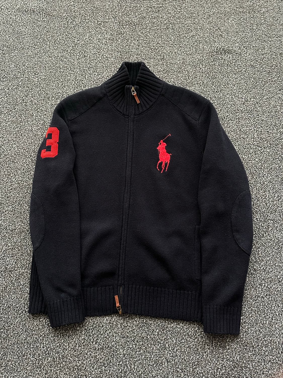 폴로 랄프로렌 빅포니 램스울 니트집업 상품이미지2