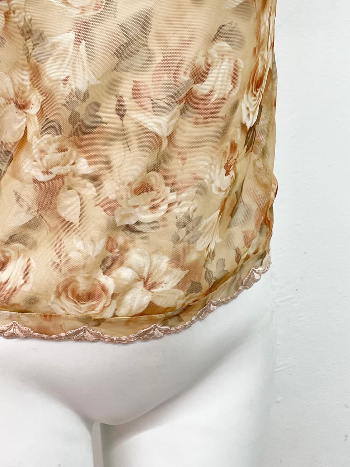 오리엔탈 엔틱 로즈 메쉬 슬립 상품이미지3