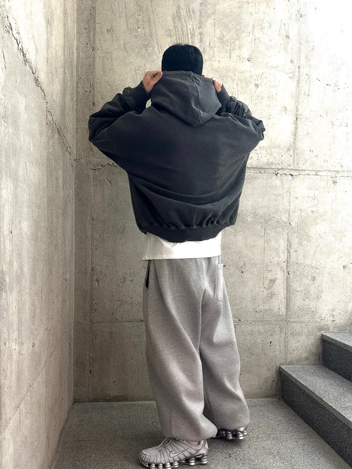 언더마이카 무.03 안티FXXKing 로고플레이 오버 사이즈 스웻 조거 상품이미지3