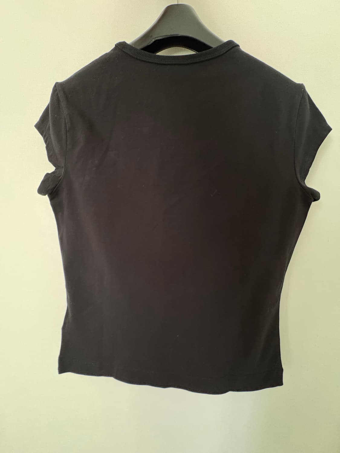 디젤 T-Angie Peekaboo Logo T-Shirt Black 상품이미지3
