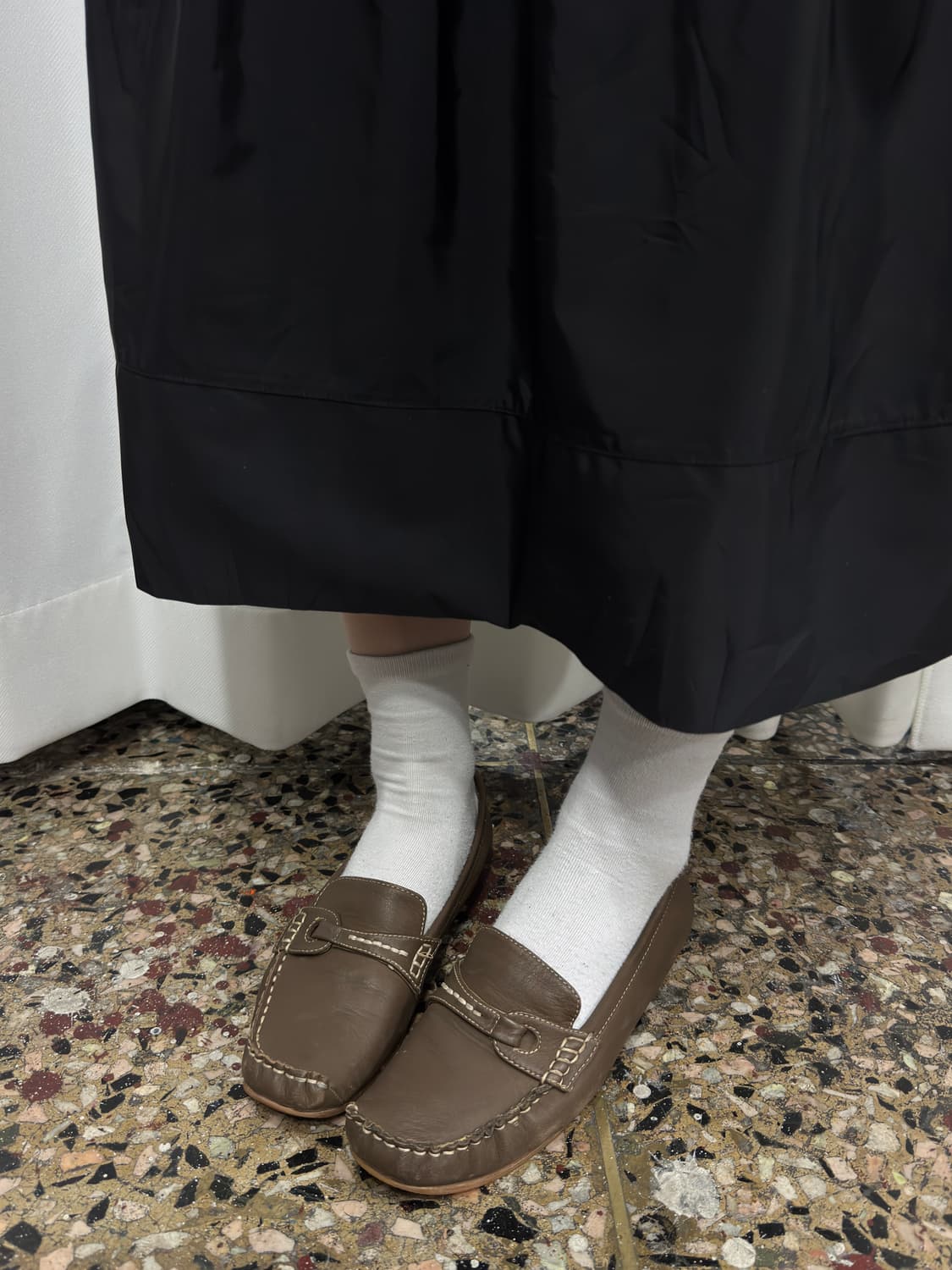 leather flat shoes 상품이미지2