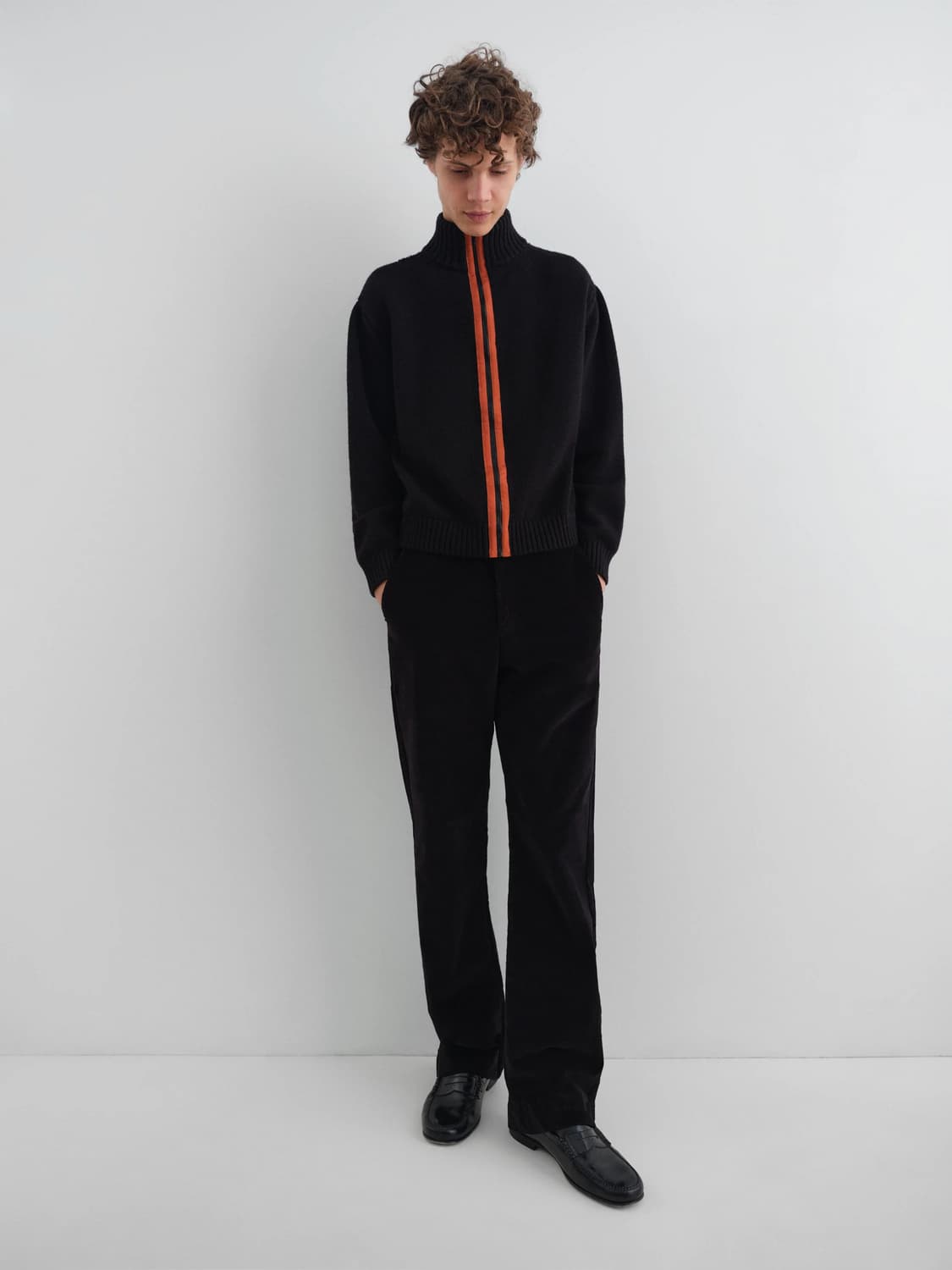 (L,XL) 기마구아스 Alonso  집업 가디건 블랙 상품이미지3