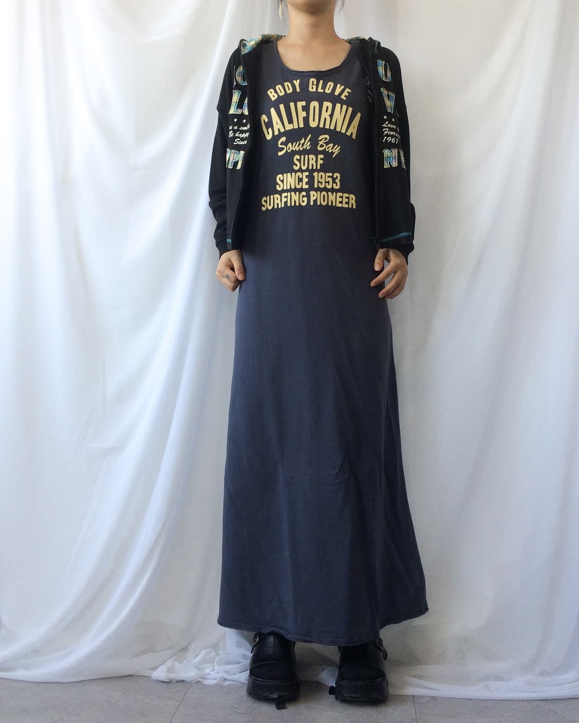 Lettering patch point hood zip up 상품이미지7