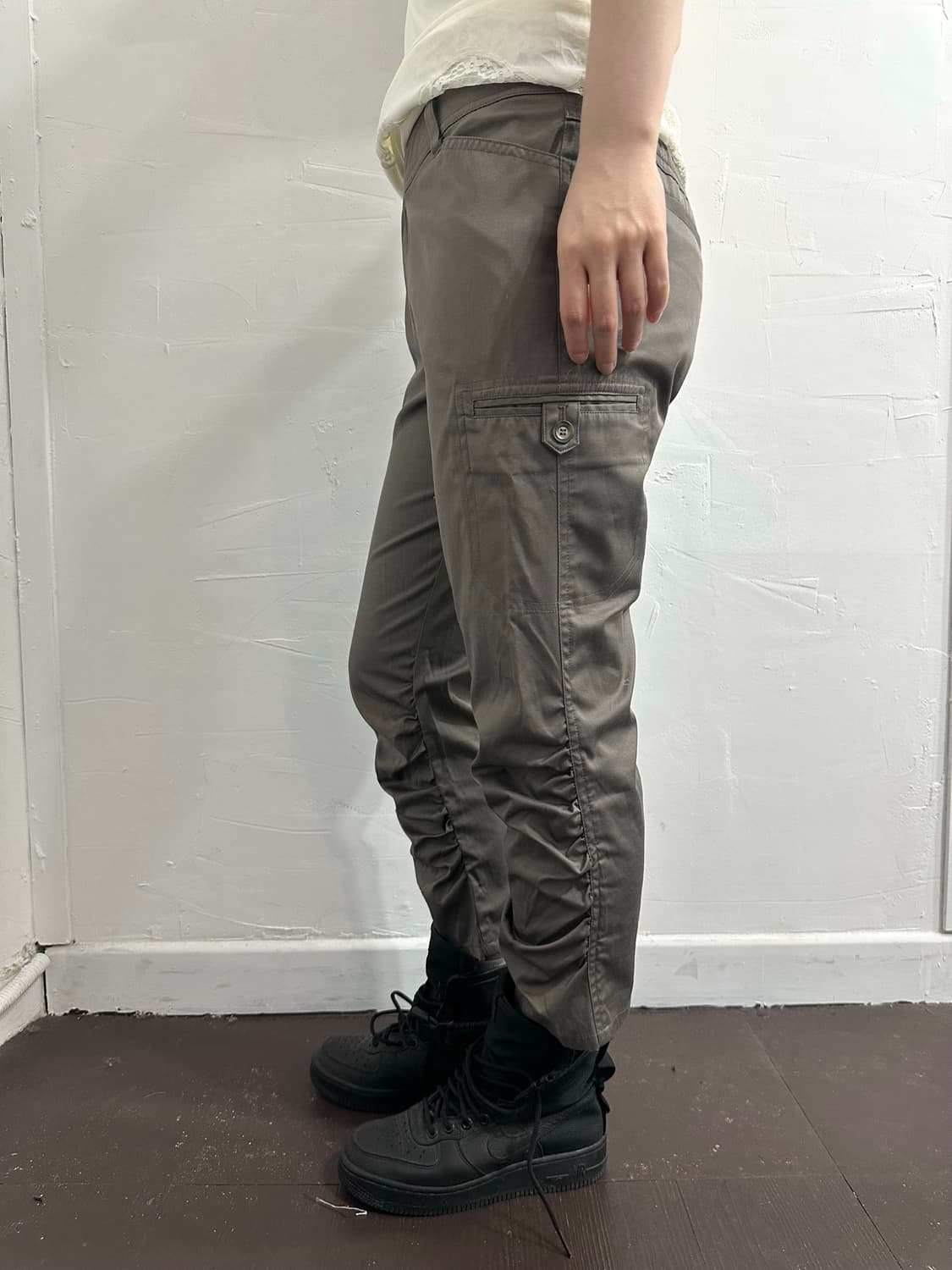 side shirring capri pants 상품이미지3