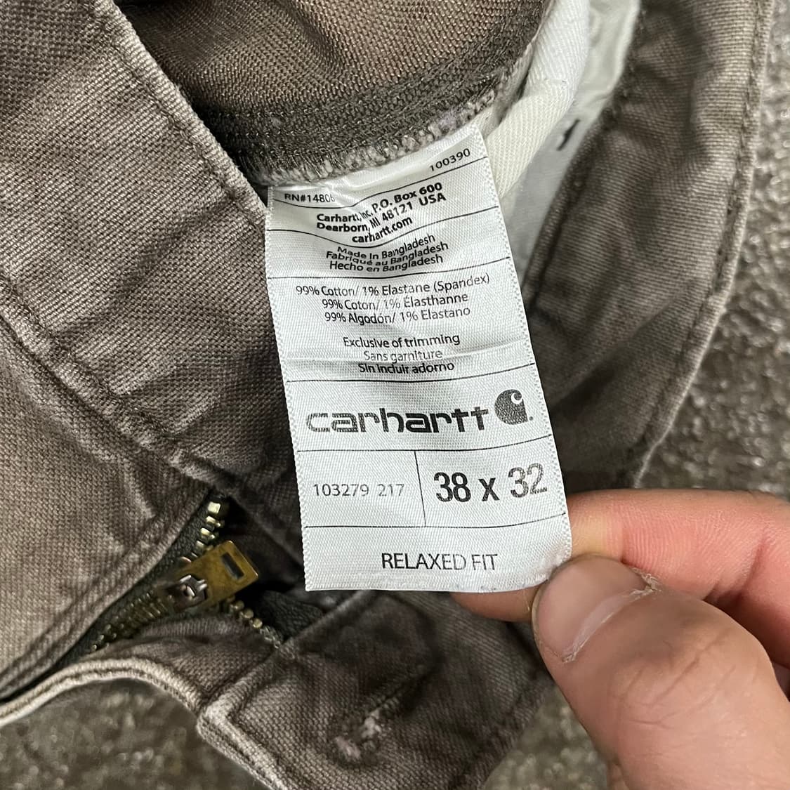 칼하트 데미지 카펜터 팬츠 (38“) 상품이미지6