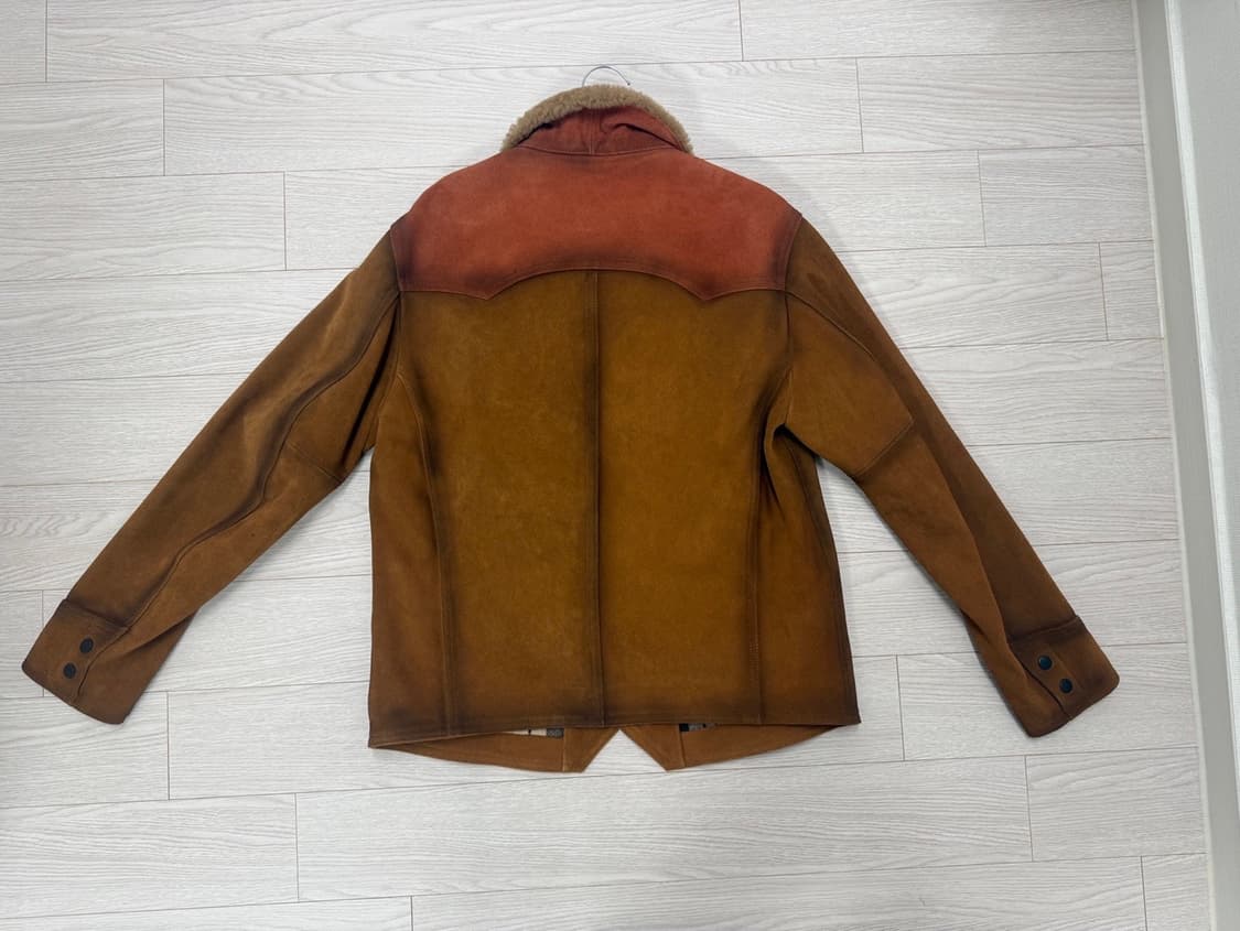 마스터레더 카우하이드 러프아웃 스웨이드 아메리칸 레트로 복각 가죽재킷 상품이미지4