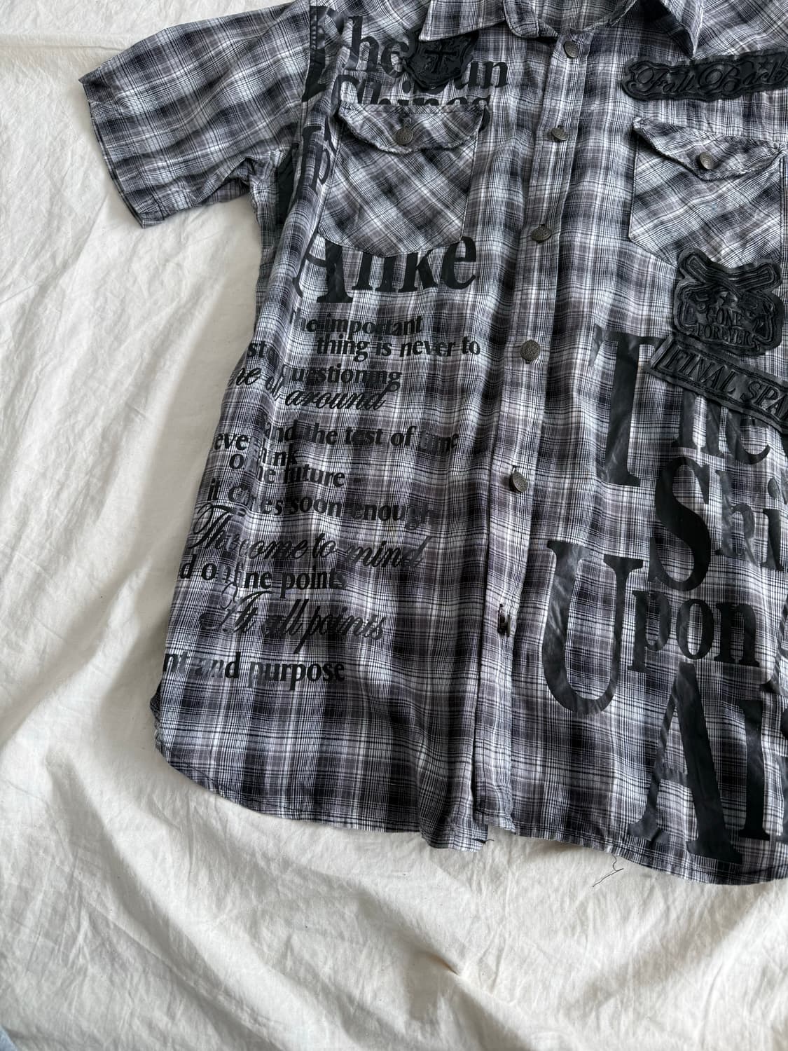 체크 펑크 락시크 셔츠 상품이미지2