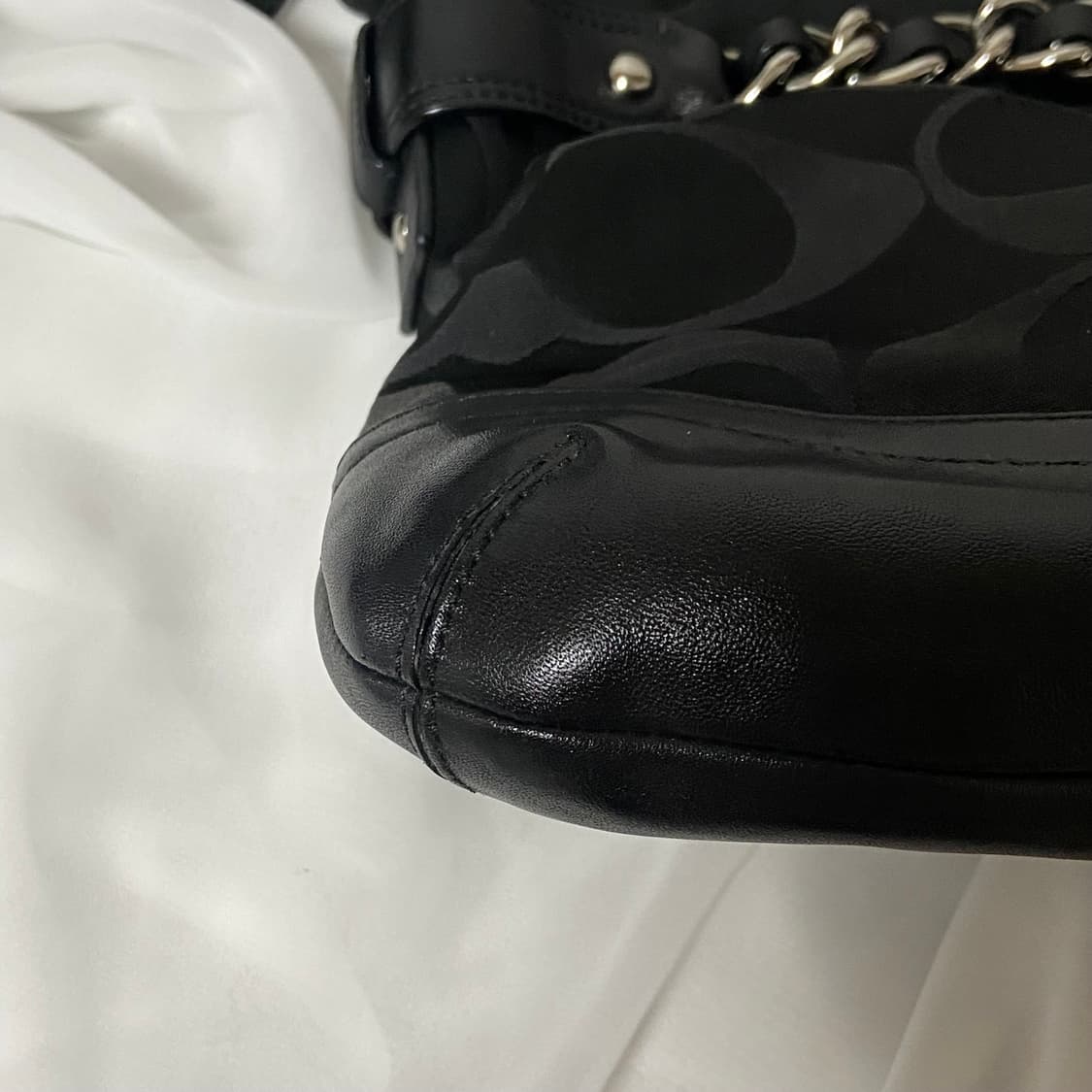 빈티지 코치 자카드 2way 바게트백 상품이미지4