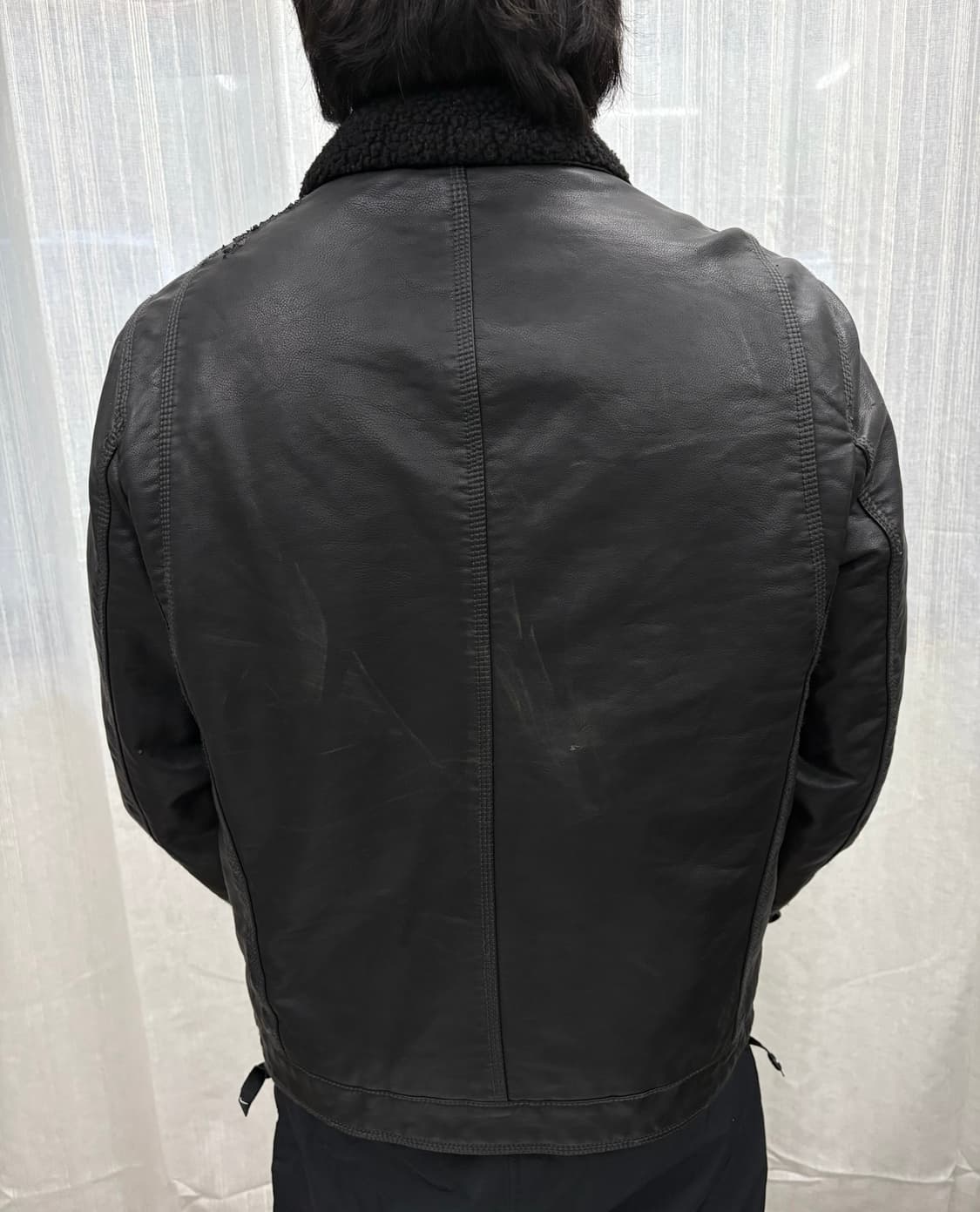 리바이스 레더 셰르파 트러커 가죽 자켓 Levi’s 상품이미지3