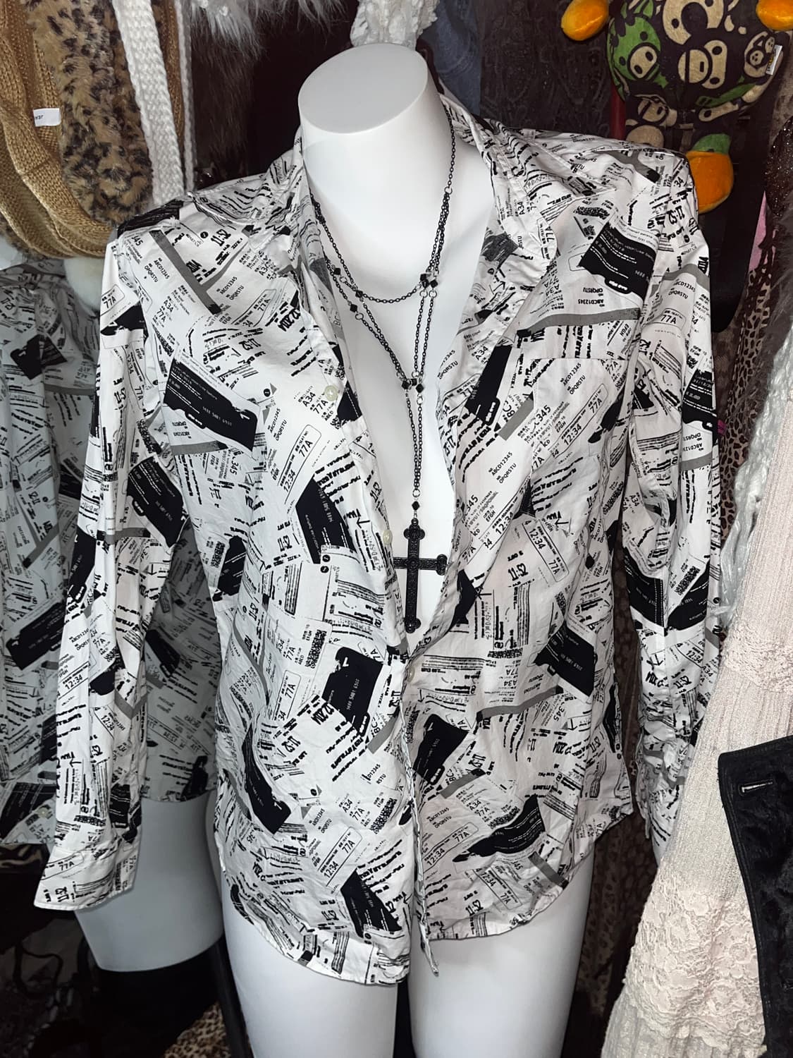  vkei punk 프린팅 셔츠 상품이미지1