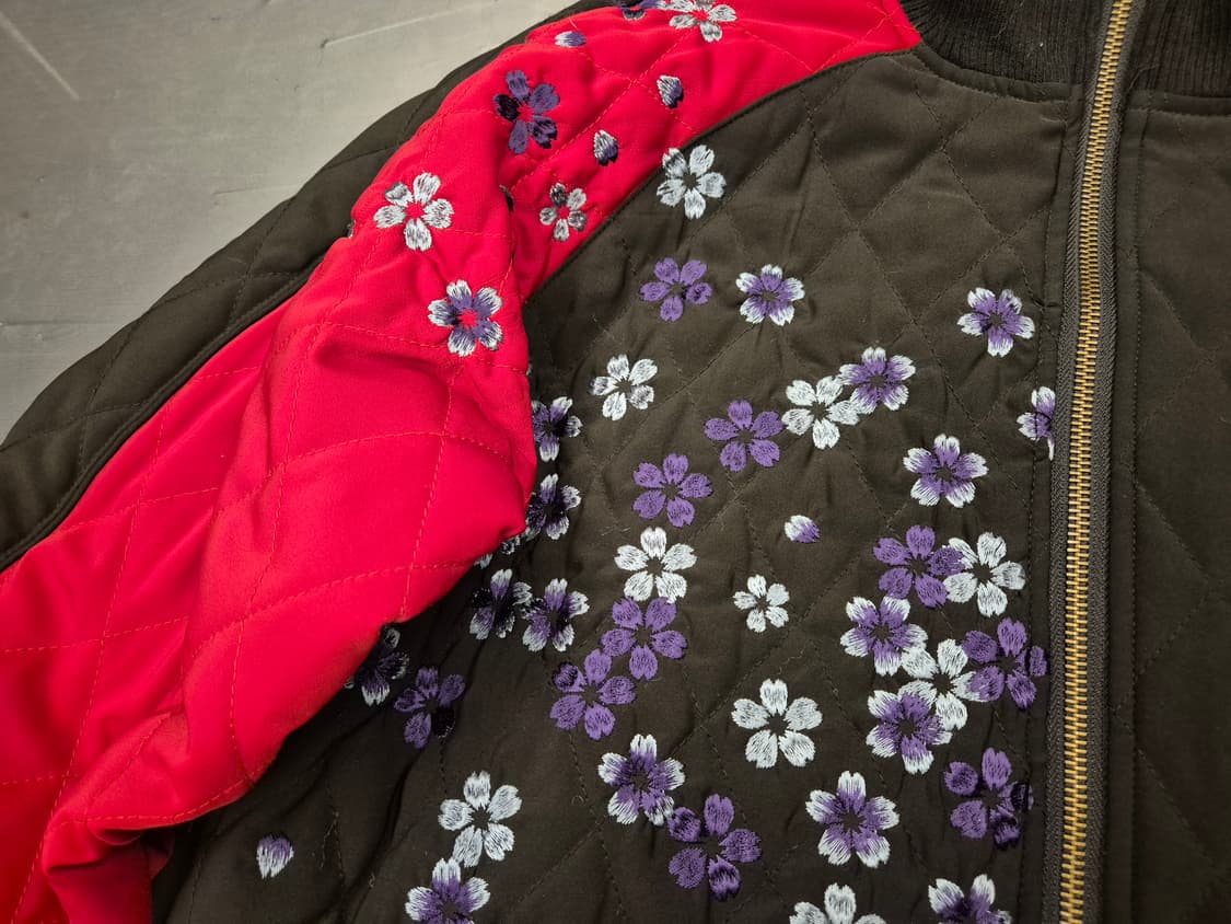 KARAKURI TAMASHII 퀼팅 봄버 자켓 상품이미지4