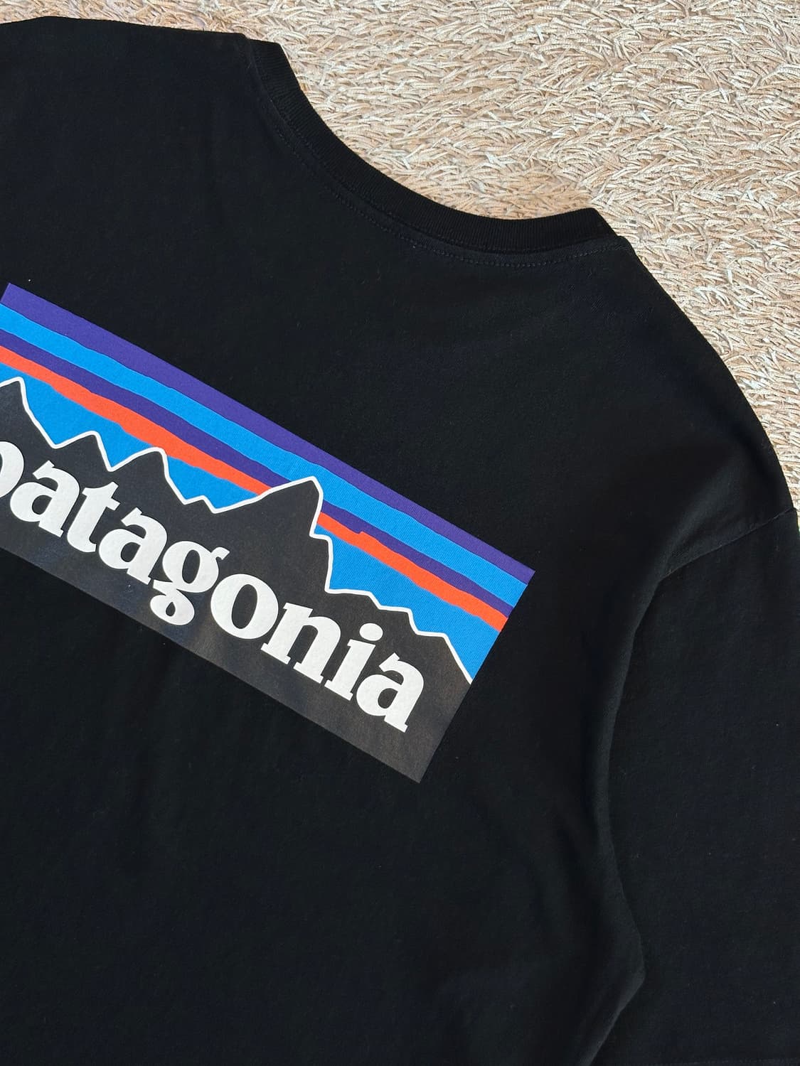 파타고니아 PATAGONIA 백프린팅 반팔 티셔츠 블랙 상품이미지4
