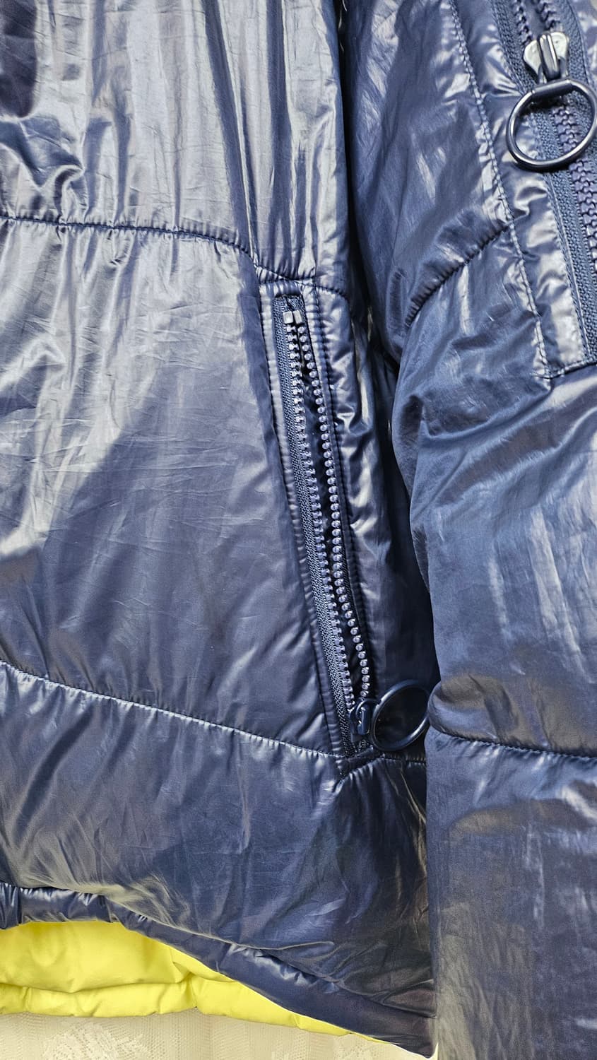 170.럭키슈레트 라임색 숏 양면 패딩  상품이미지5