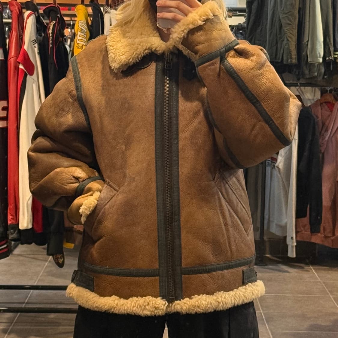 [NO.9] VTG B-3 양가죽 무스탕 상품이미지1