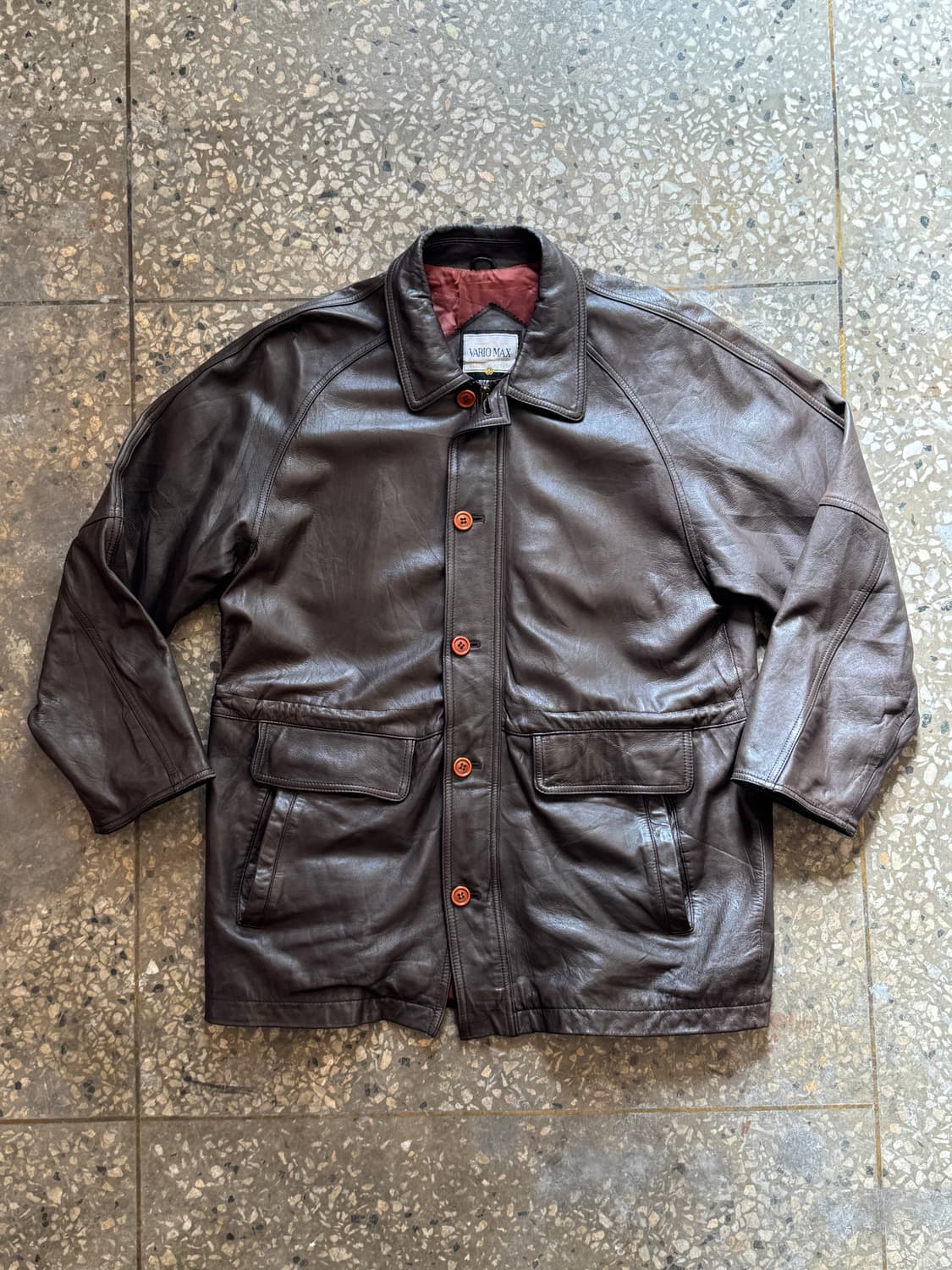 빈티지 양가죽 브라운 카코트(O50) 상품이미지1