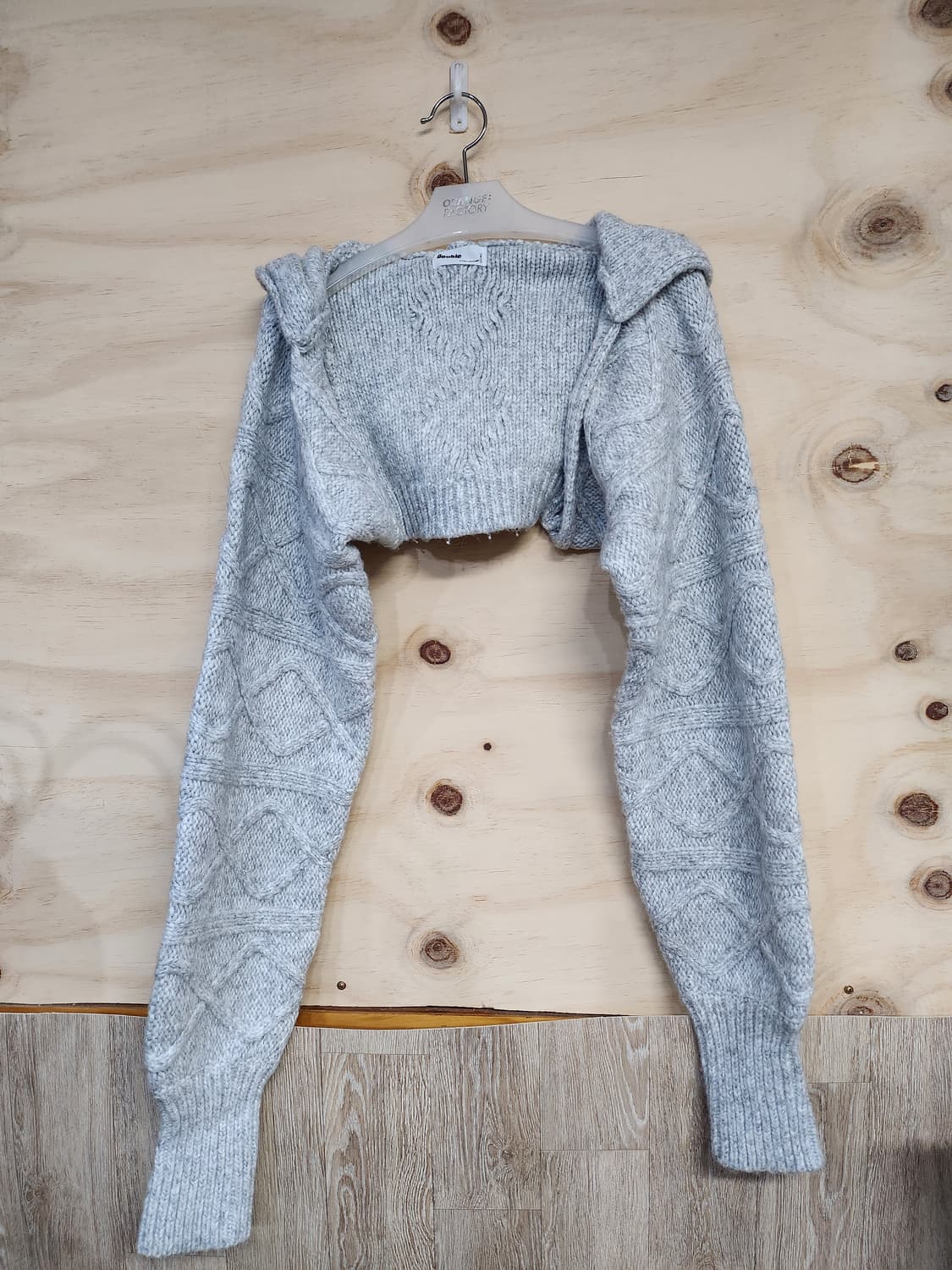 359) 여성 후디 크롭 가디건 상품이미지1