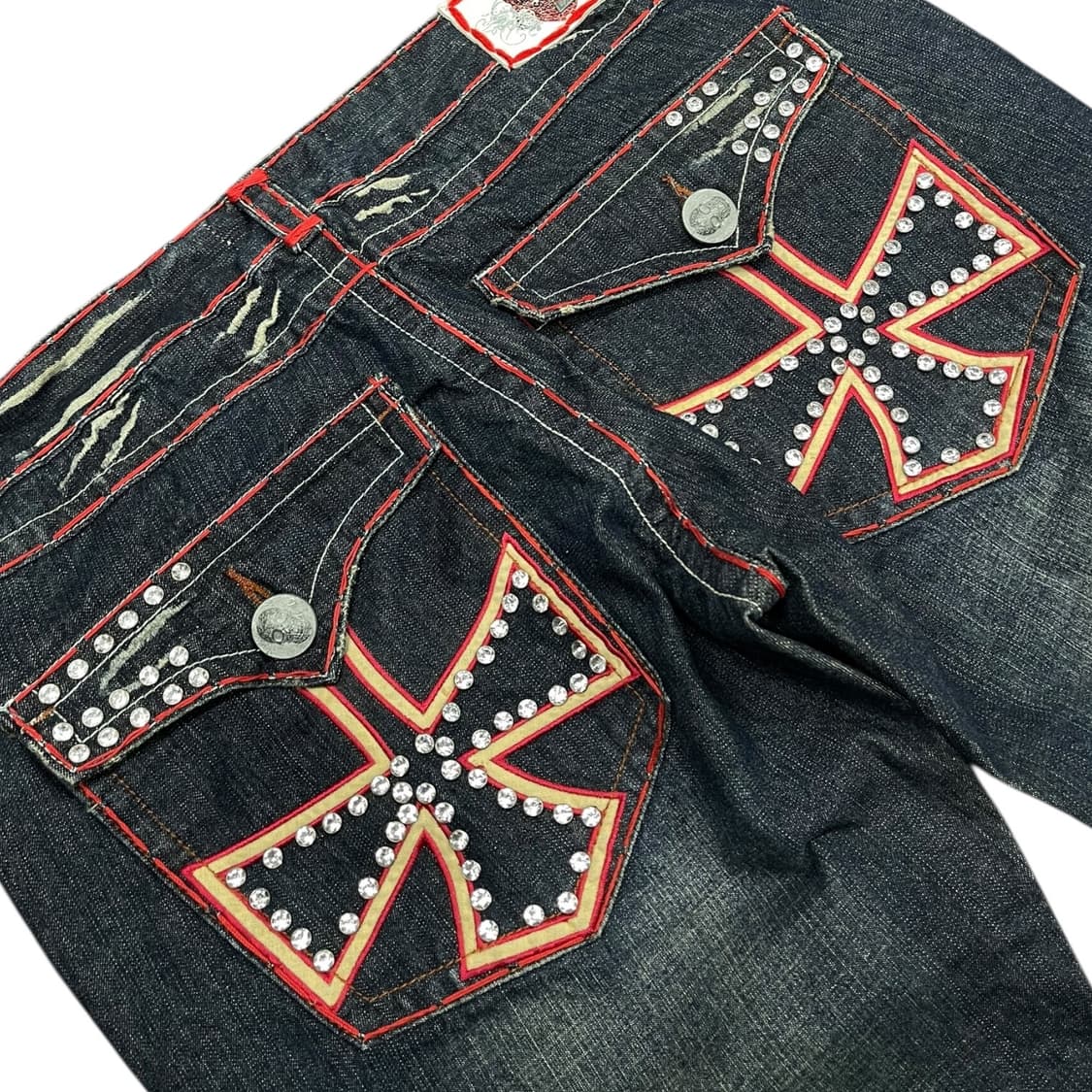 라구나비치 laguna beach 빅스티치 큐빅 부츠컷 데님팬츠 상품이미지4