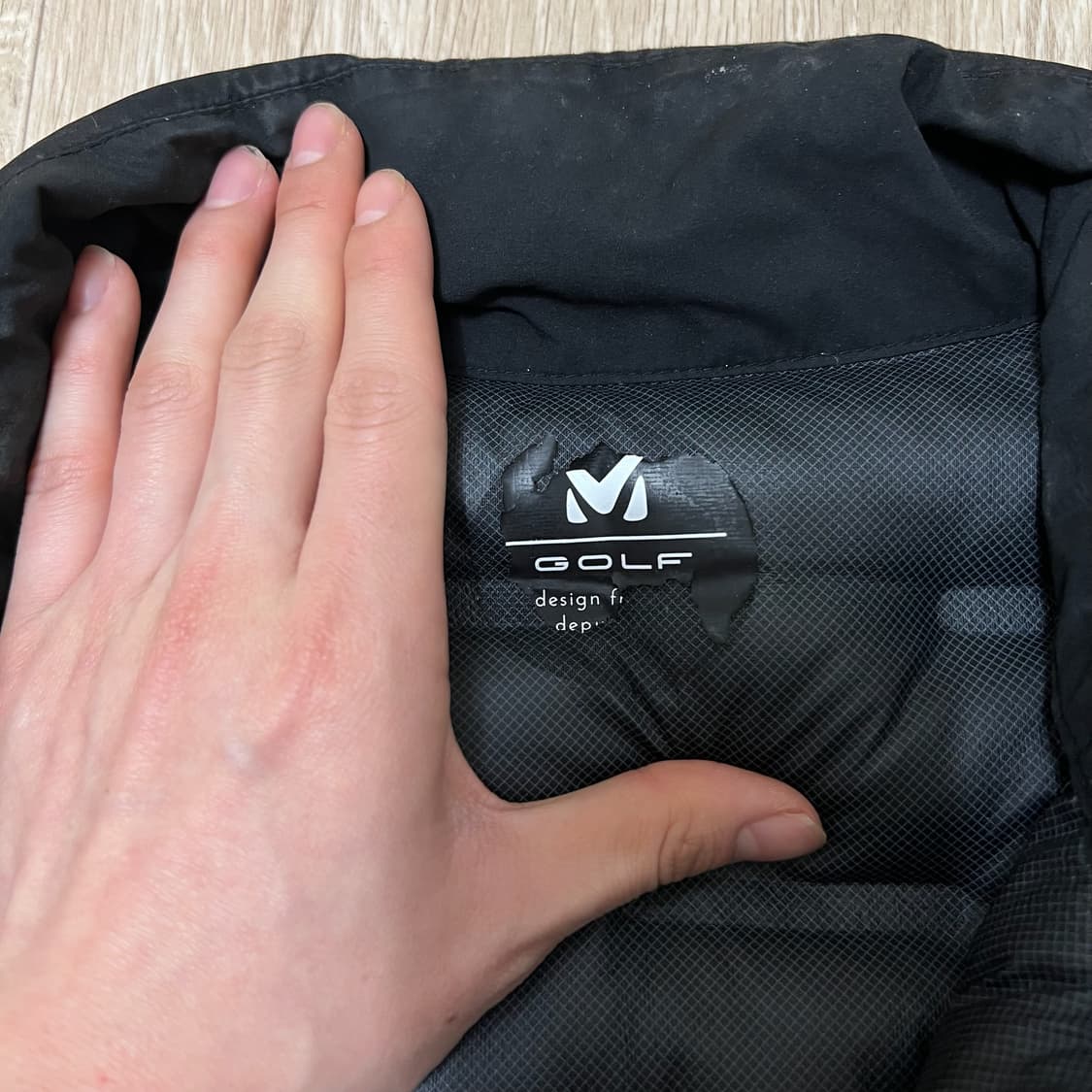 밀레 골프 남성 라이트 구스다운 경량패딩 XL/105  상품이미지5