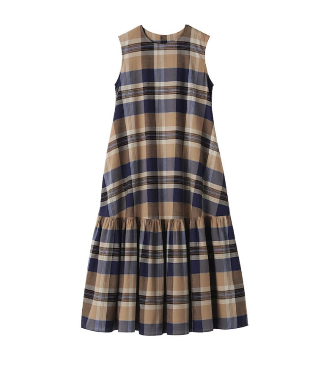 무인양품 체크 원피스 상품이미지1