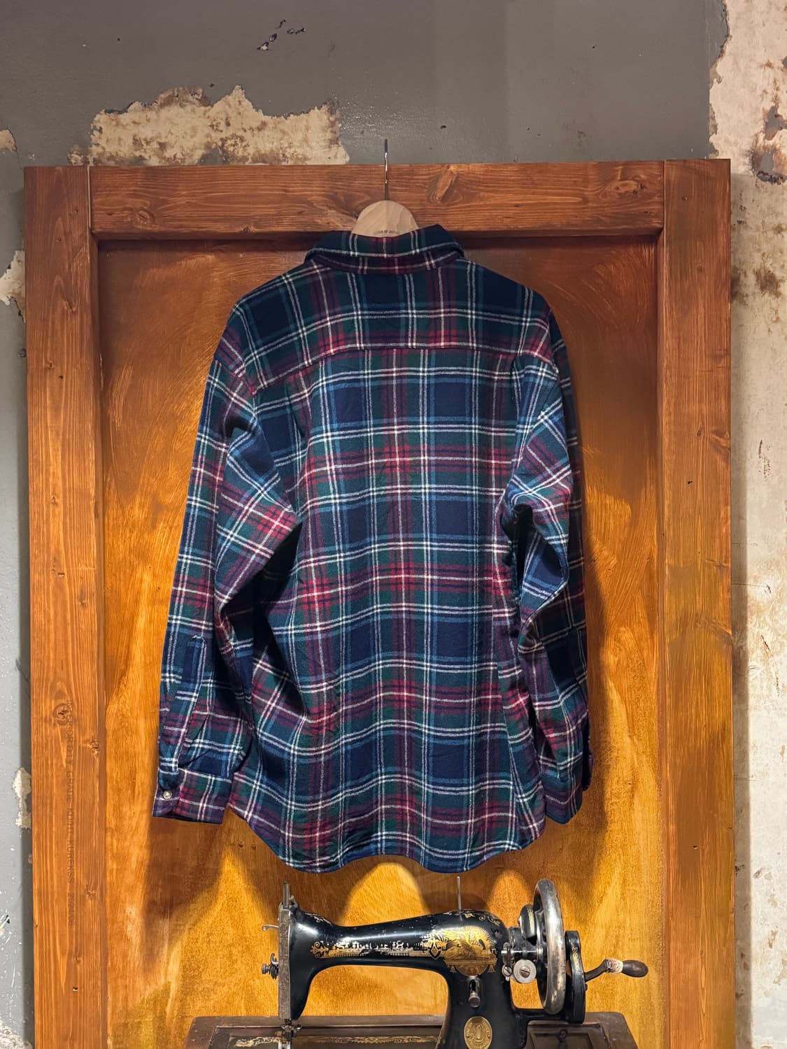 90s 펜들턴 울플란넬 타탄체크셔츠 (XL) 상품이미지3