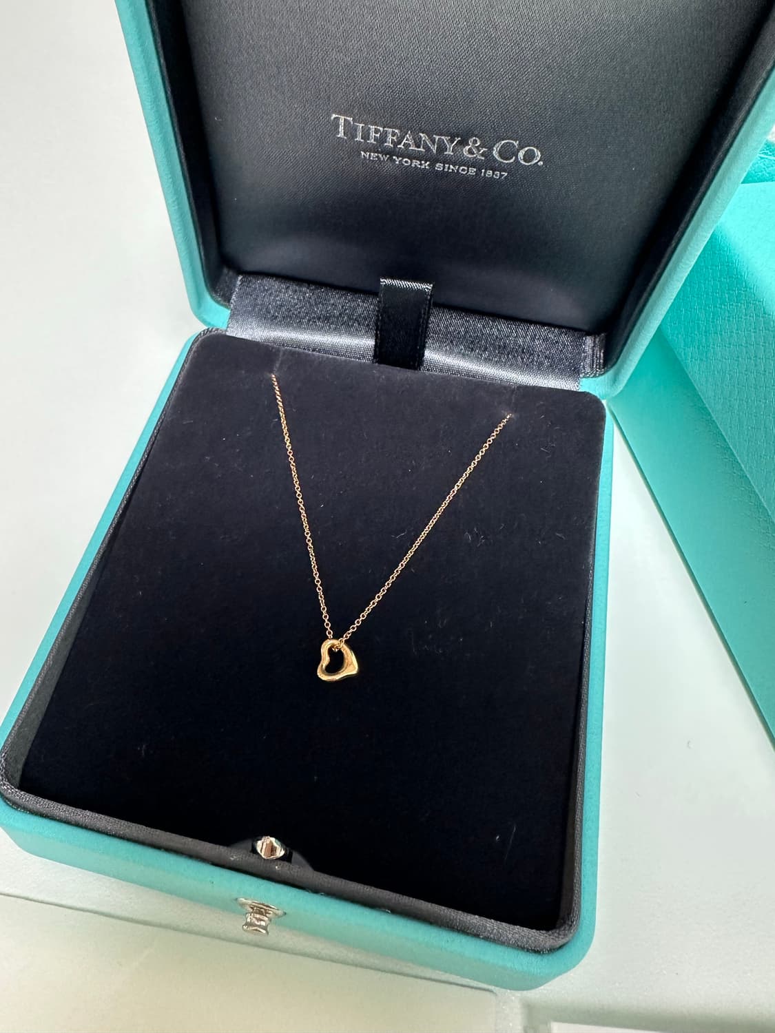 티파니앤코 오픈하트 목걸이 7mm 로즈골드 18k 상품이미지3