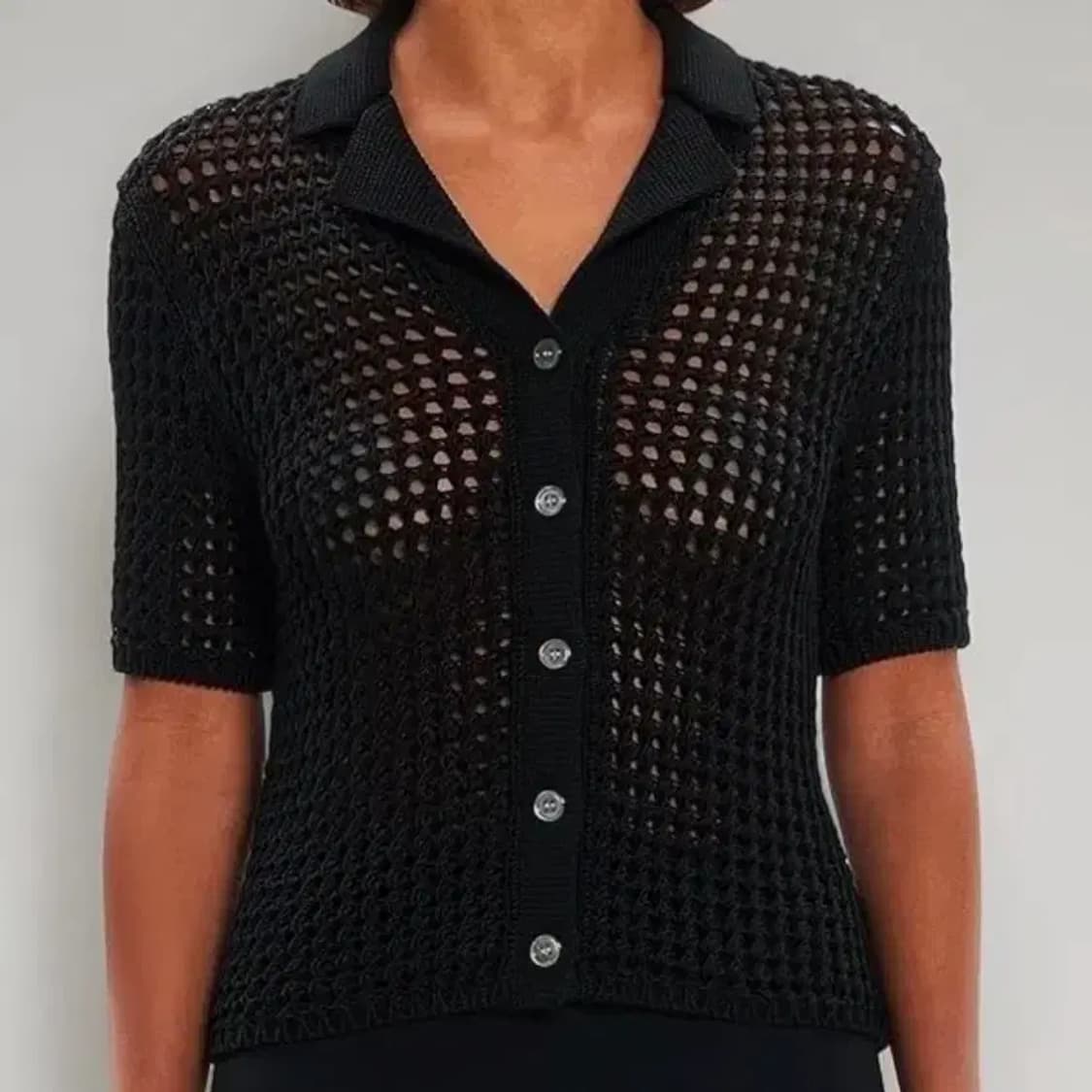 띠어리 블랙 니트 가디건 S 상품이미지1