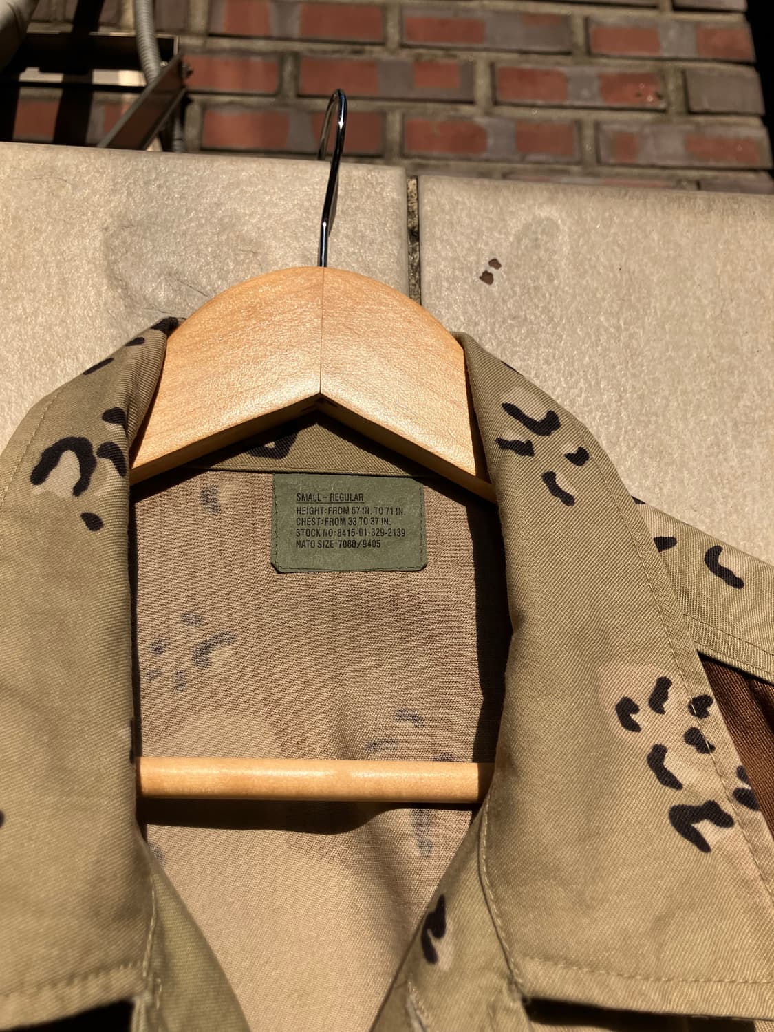 초코칩 데저트카모 bdu 자켓 S/R 100-105 상품이미지3