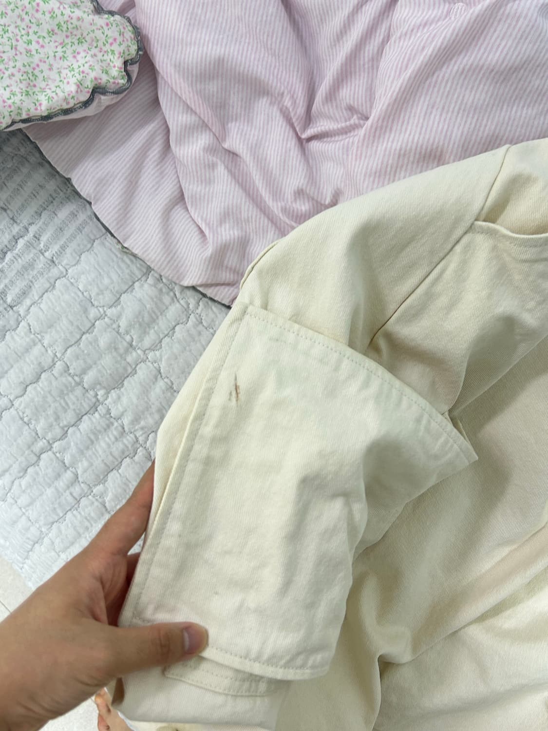 [m] 로어링라드 파라슈트 버뮤다 팬츠 크림 상품이미지5