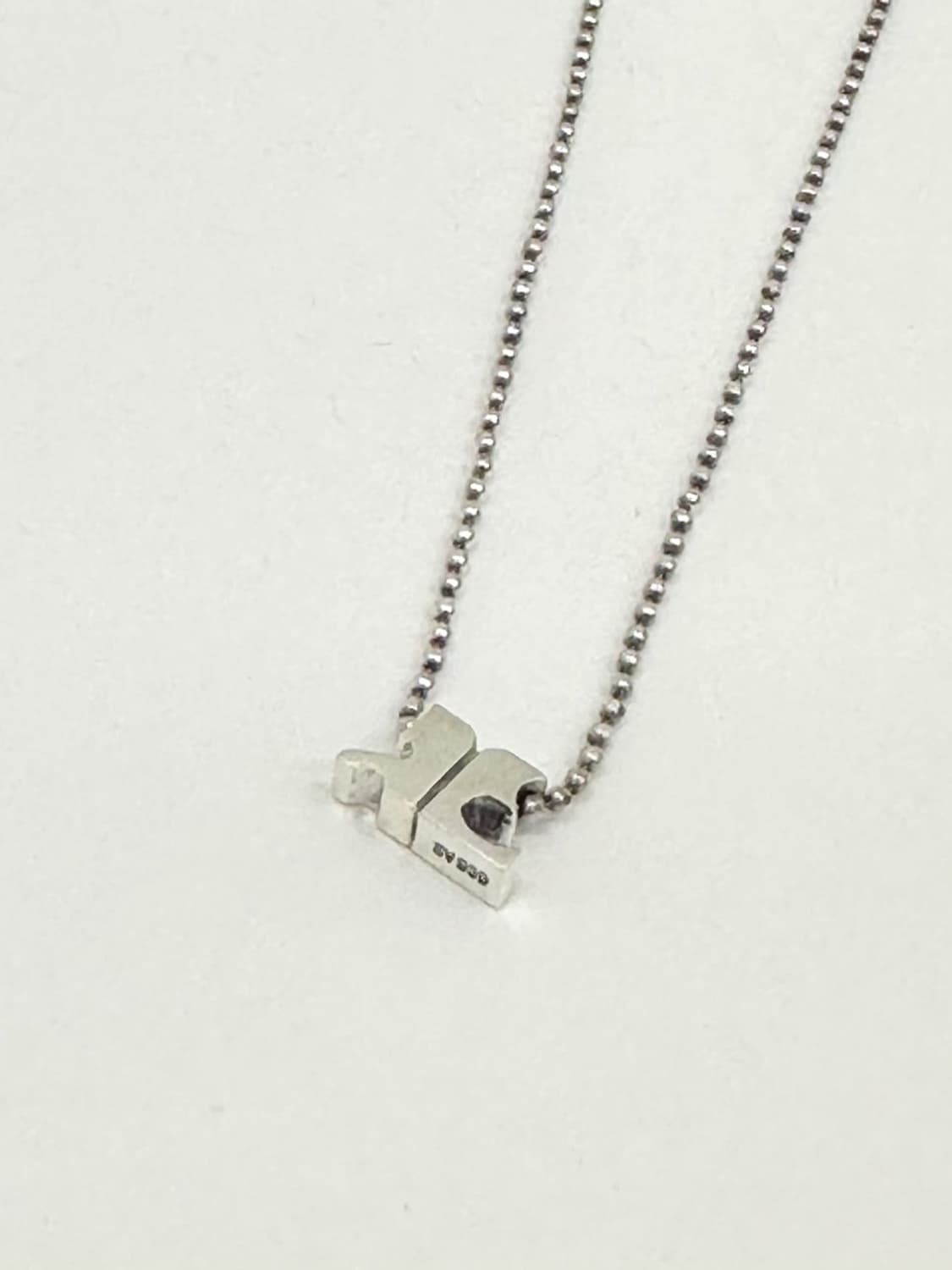 courreges / 꾸레쥬 로고 실버950 목걸이 상품이미지8