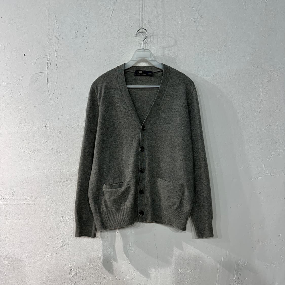폴로랄프로렌 엘보우패치 그레이 가디건 S 상품이미지1