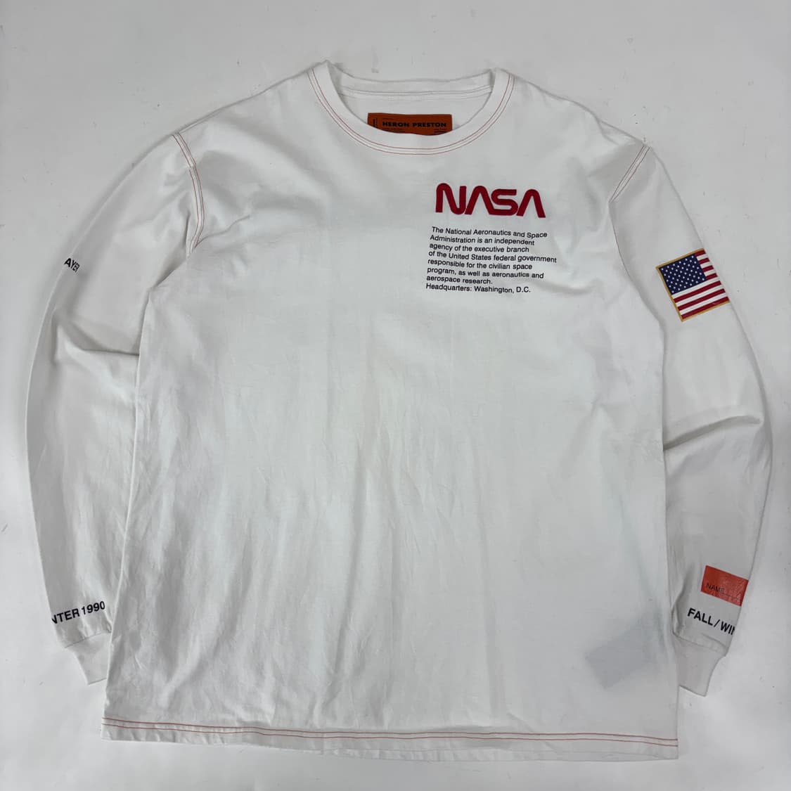 헤론 프레스톤 NASA 롱슬리브 상품이미지1