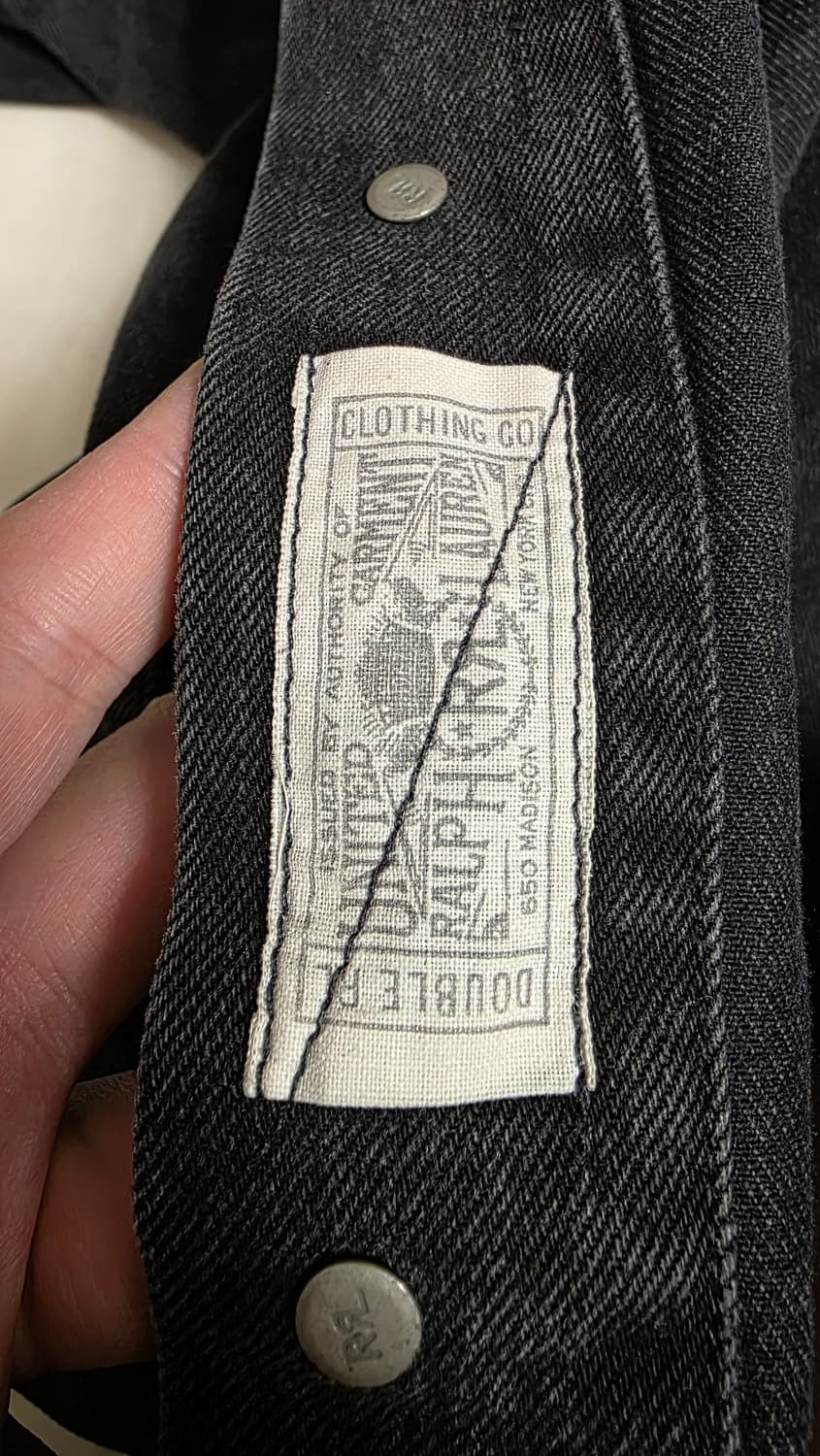 RRL 더블알엘 3세대 흑청 데님 트러커 상품이미지5