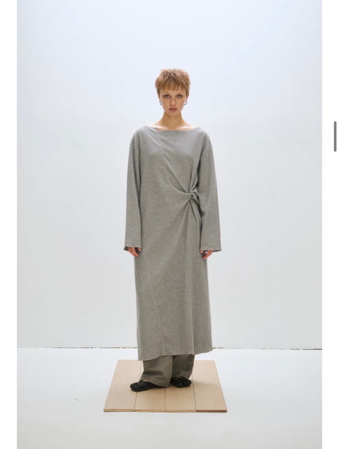 플리즈프로젝트 plzproject  maxi dress gray 상품이미지1