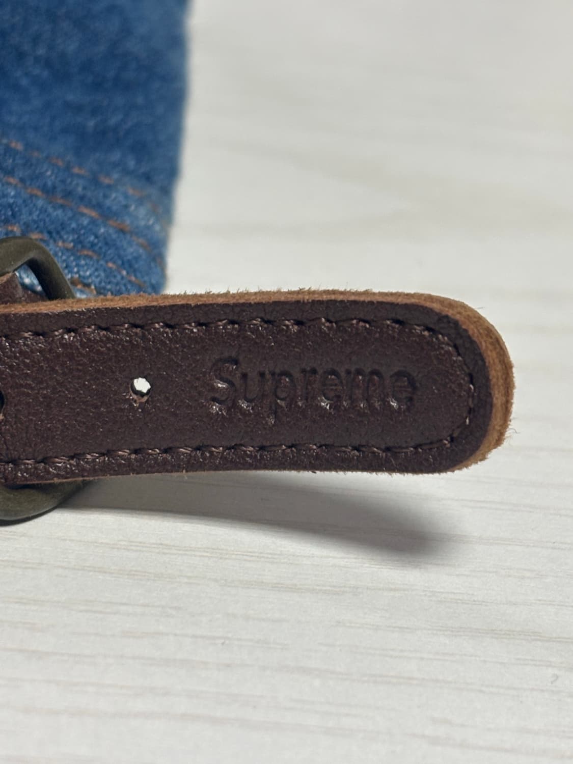 슈프림 모자/ 슈프림 워시드 치노 트윌 캠프캡 데님 - 22FW 상품이미지3