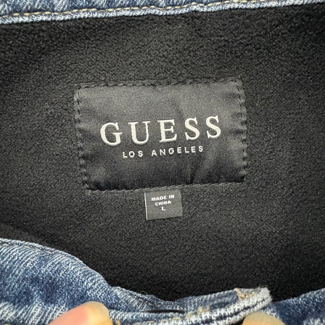 (95)게스데님셔츠자켓기모 상품이미지4