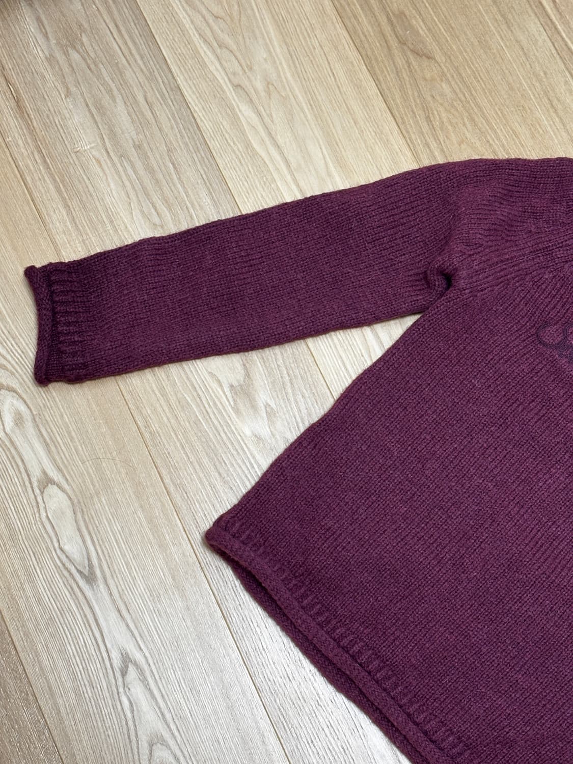 썸웨어버터 Bold Logo Alpaca Boat Knit - Grape 상품이미지7